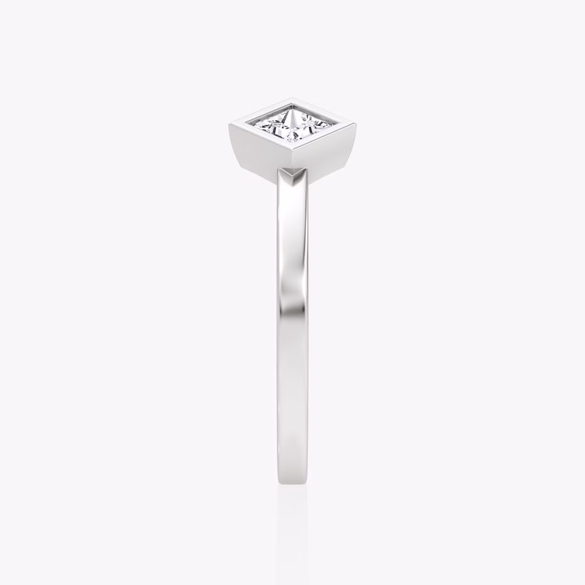 Arrow Cuff Ring | Princess | 14k | White Gold | caratWeight: 0.25ct