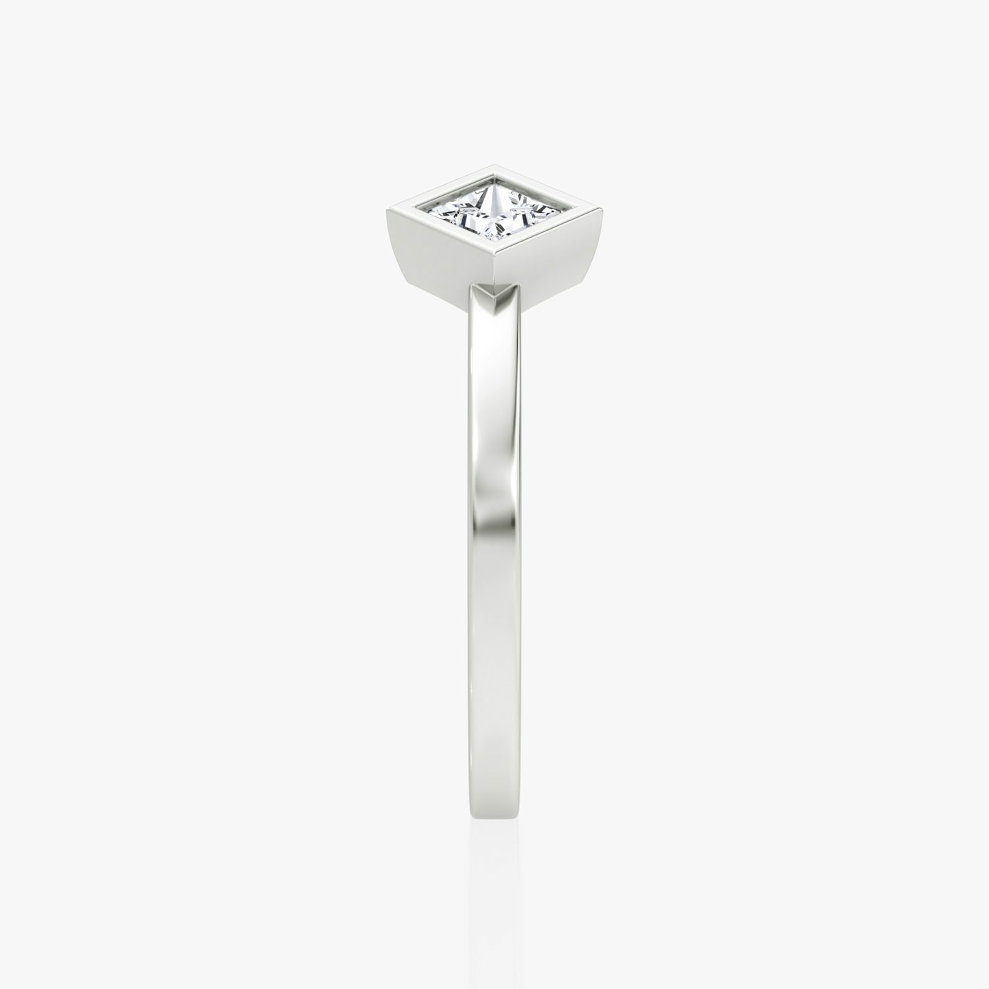 Arrow Cuff Ring | Princess | 14k | White Gold | caratWeight: 0.25ct