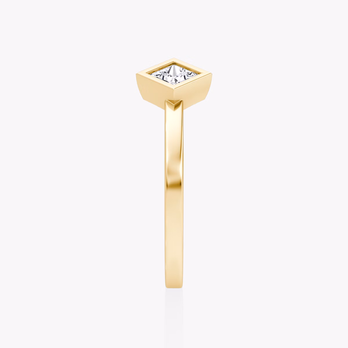 Arrow Cuff Ring | Princess | 14k | Yellow Gold | caratWeight: 0.25ct