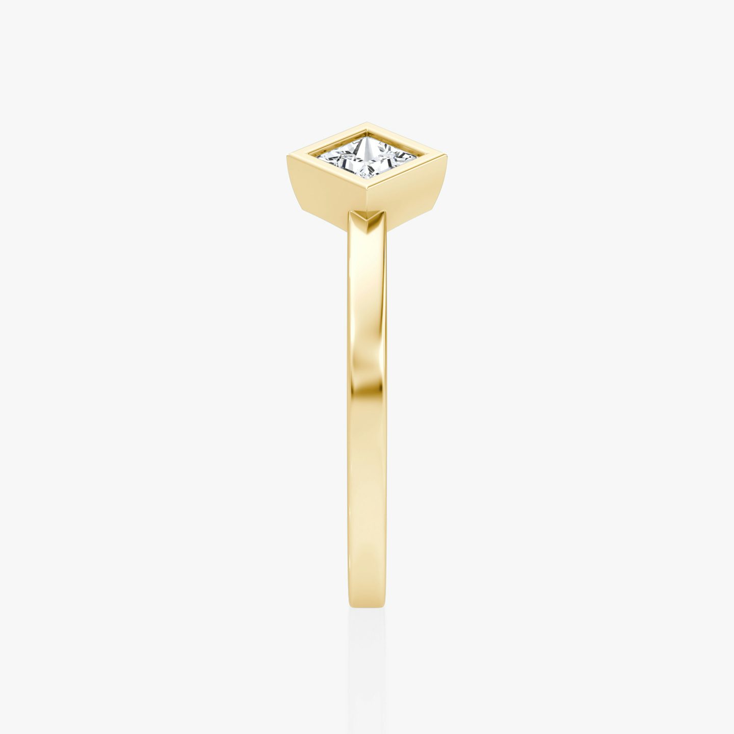 Arrow Cuff Ring | Princess | 14k | Yellow Gold | caratWeight: 0.25ct