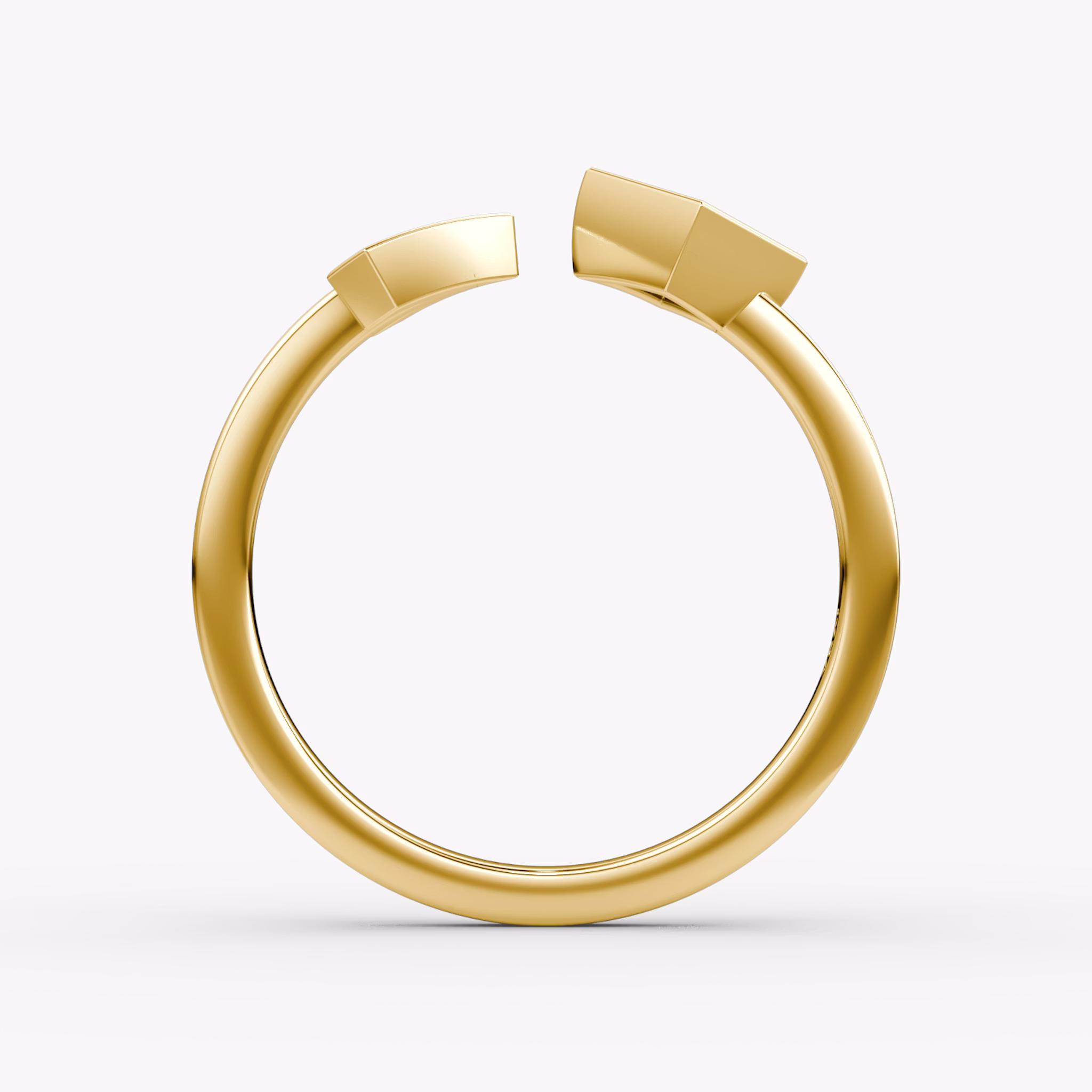 Arrow Cuff Ring | Princess | 14k | Yellow Gold | caratWeight: 0.25ct