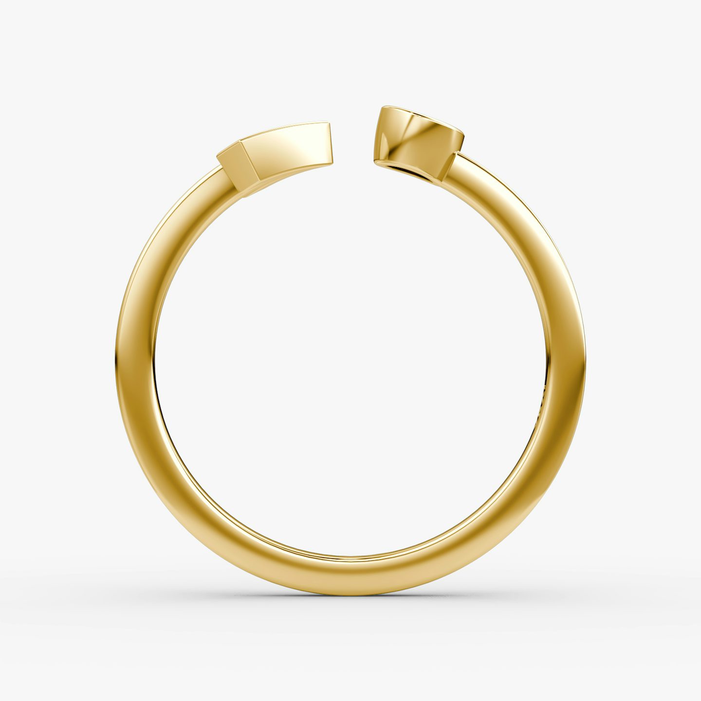 Bague Arrow Cuff | Rond Brillant | 14k | Or jaune | caratWeight: 0.10ct