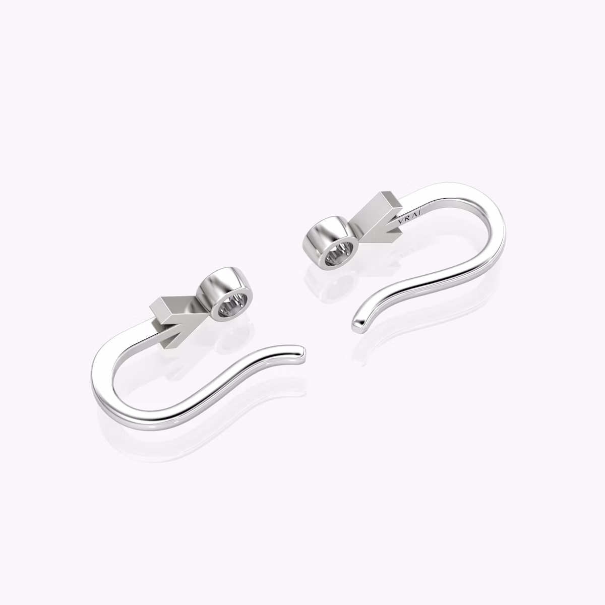 Arrow Cuff Earring | Round Brilliant | 14k | White Gold | caratWeight: 0.10ct