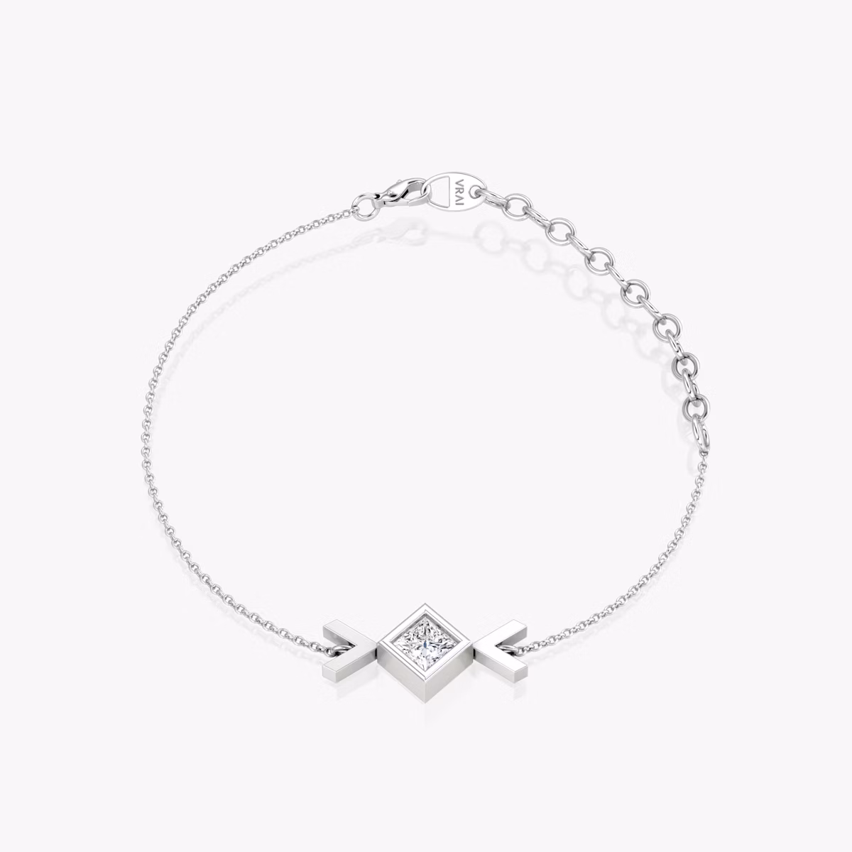 Arrow Bracelet | Princess | 14k | White Gold | caratWeight: 0.25ct