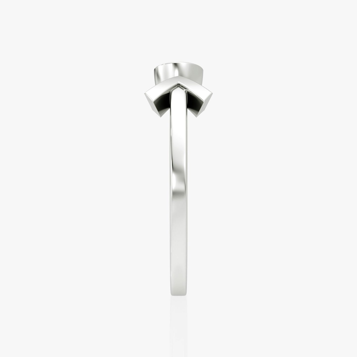 Bague Arrow Cuff | Rond Brillant | 14k | Or blanc | caratWeight: 0.25ct