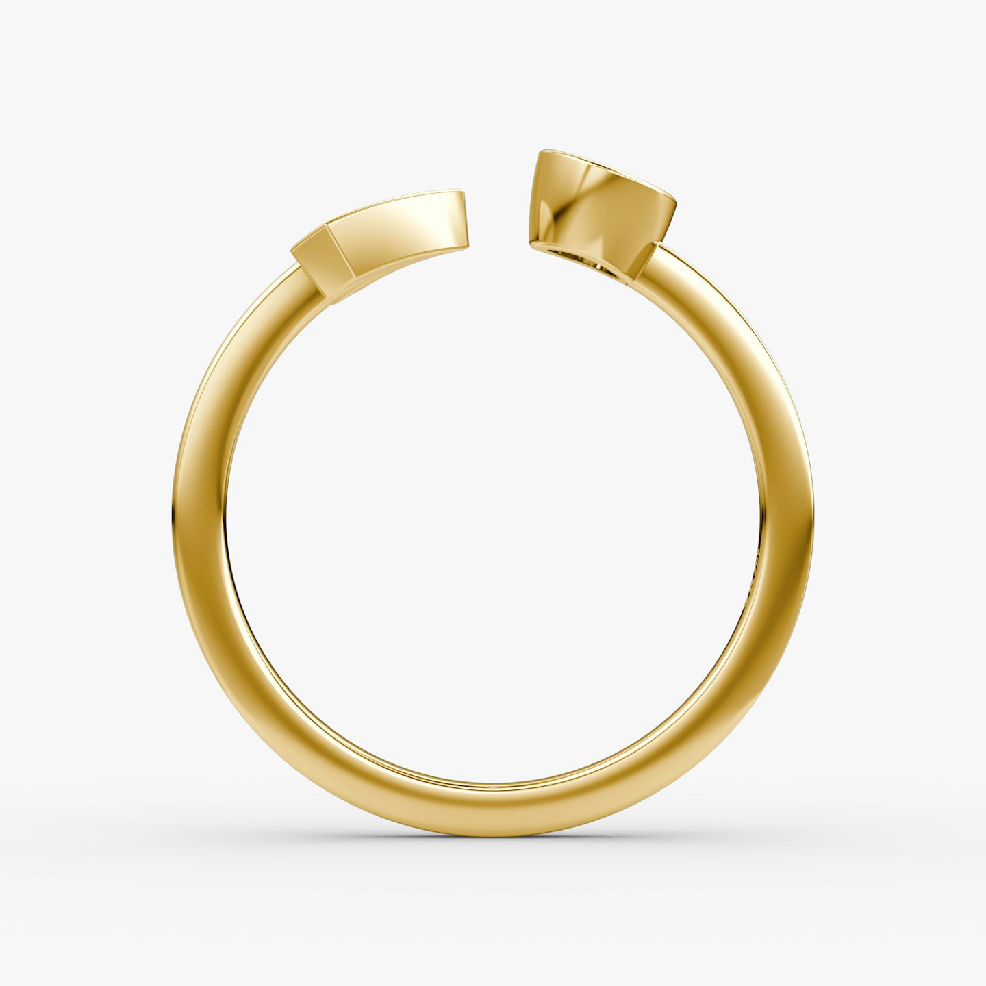 Bague Arrow Cuff | Rond Brillant | 14k | Or jaune | caratWeight: 0.25ct