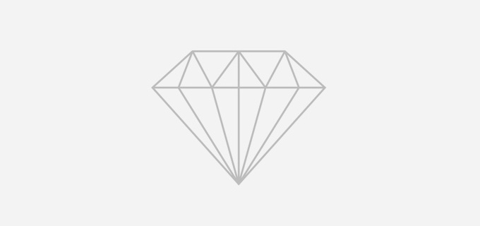 An outline of a diamond.