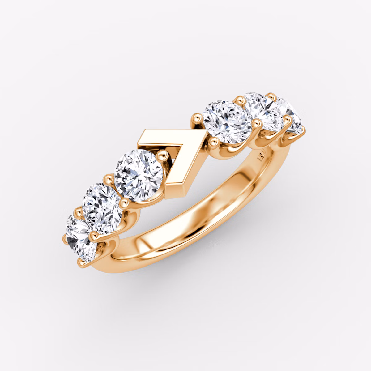 The V Eternity Band | Round Brilliant | 14k | Rose Gold | bandStyle: half | caratWeight: 1.5ct