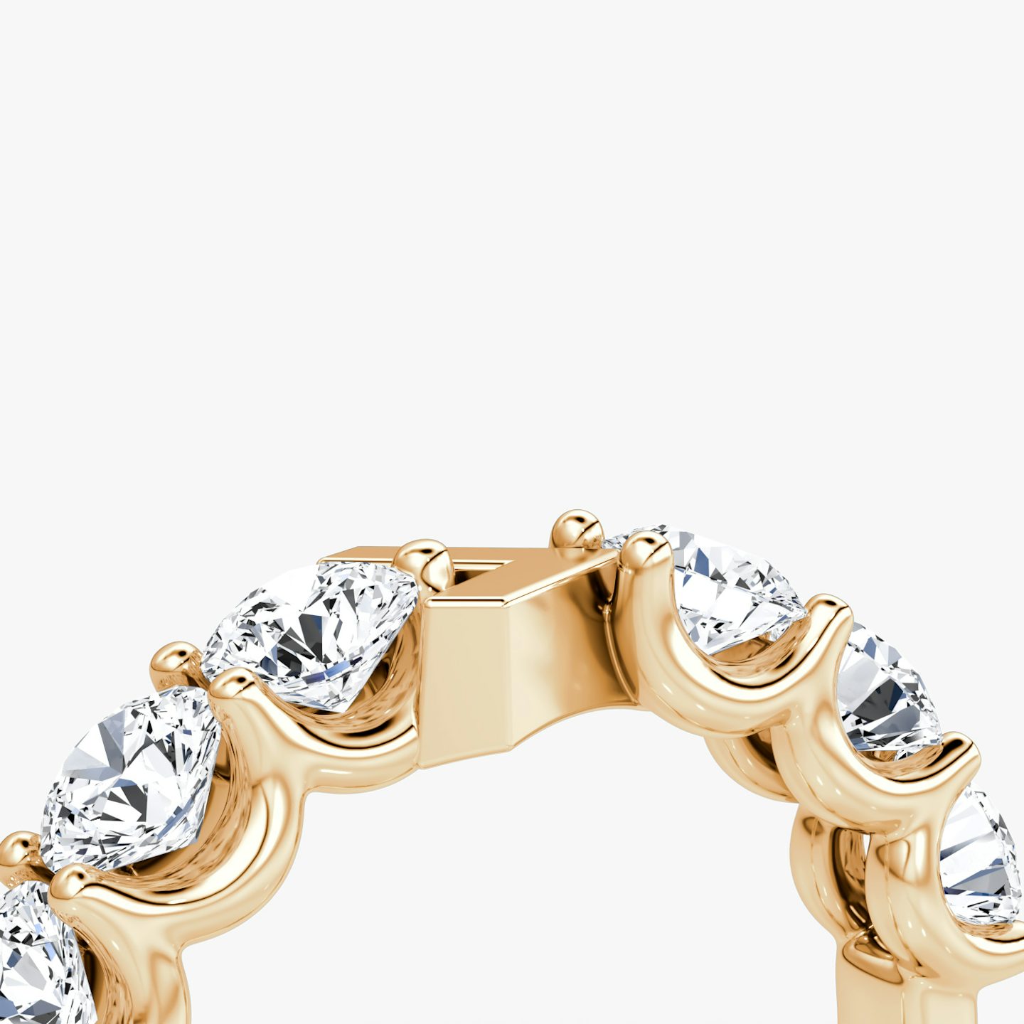 The V Eternity Band | Round Brilliant | 14k | Rose Gold | bandStyle: half | caratWeight: 1.5ct
