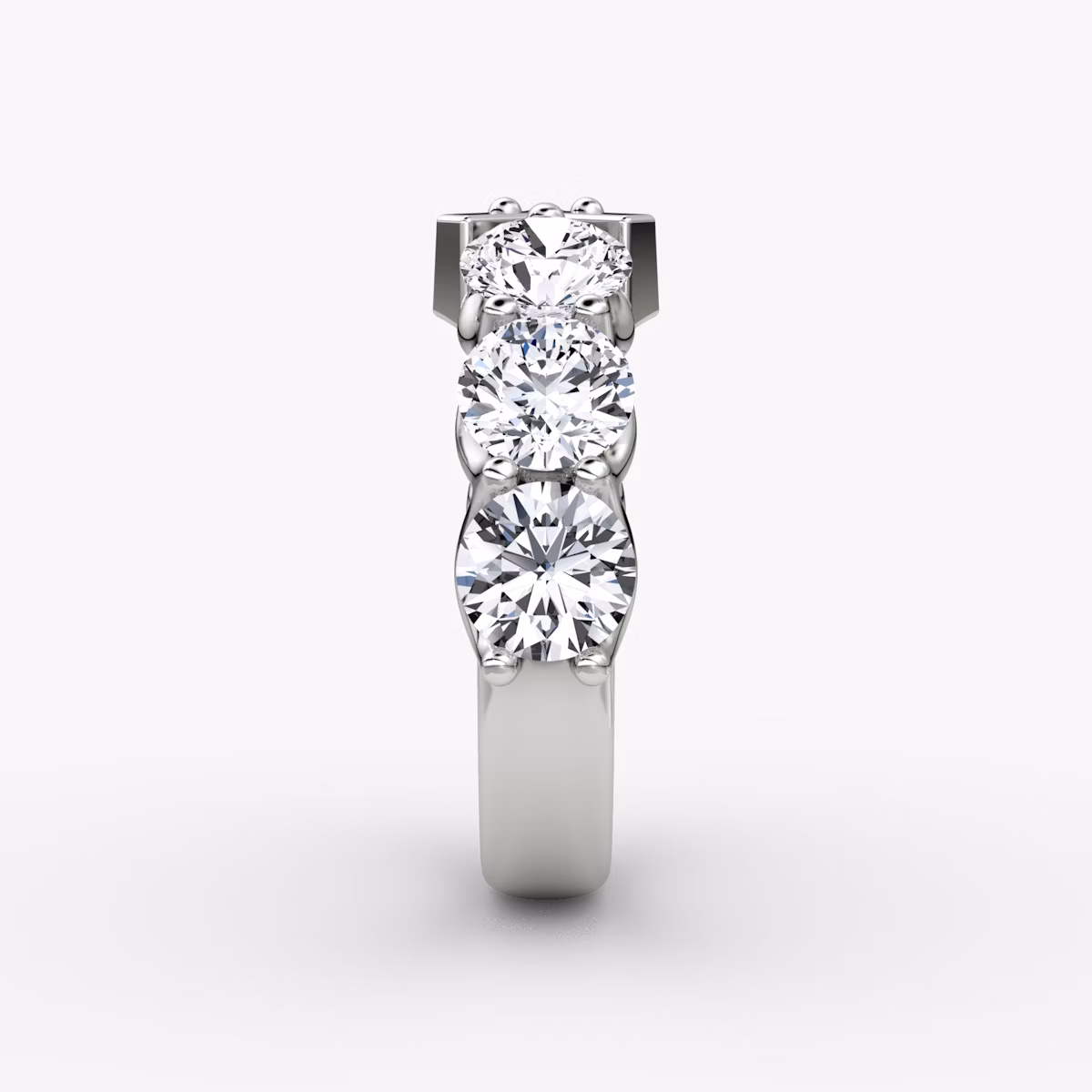 Alianza V Eternity | Brillante | Platino | bandStyle: half | caratWeight: 3.0ct