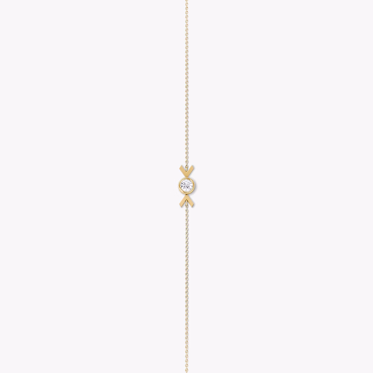 Arrow Bracelet | Round Brilliant | 14k | Yellow Gold | caratWeight: 0.10ct