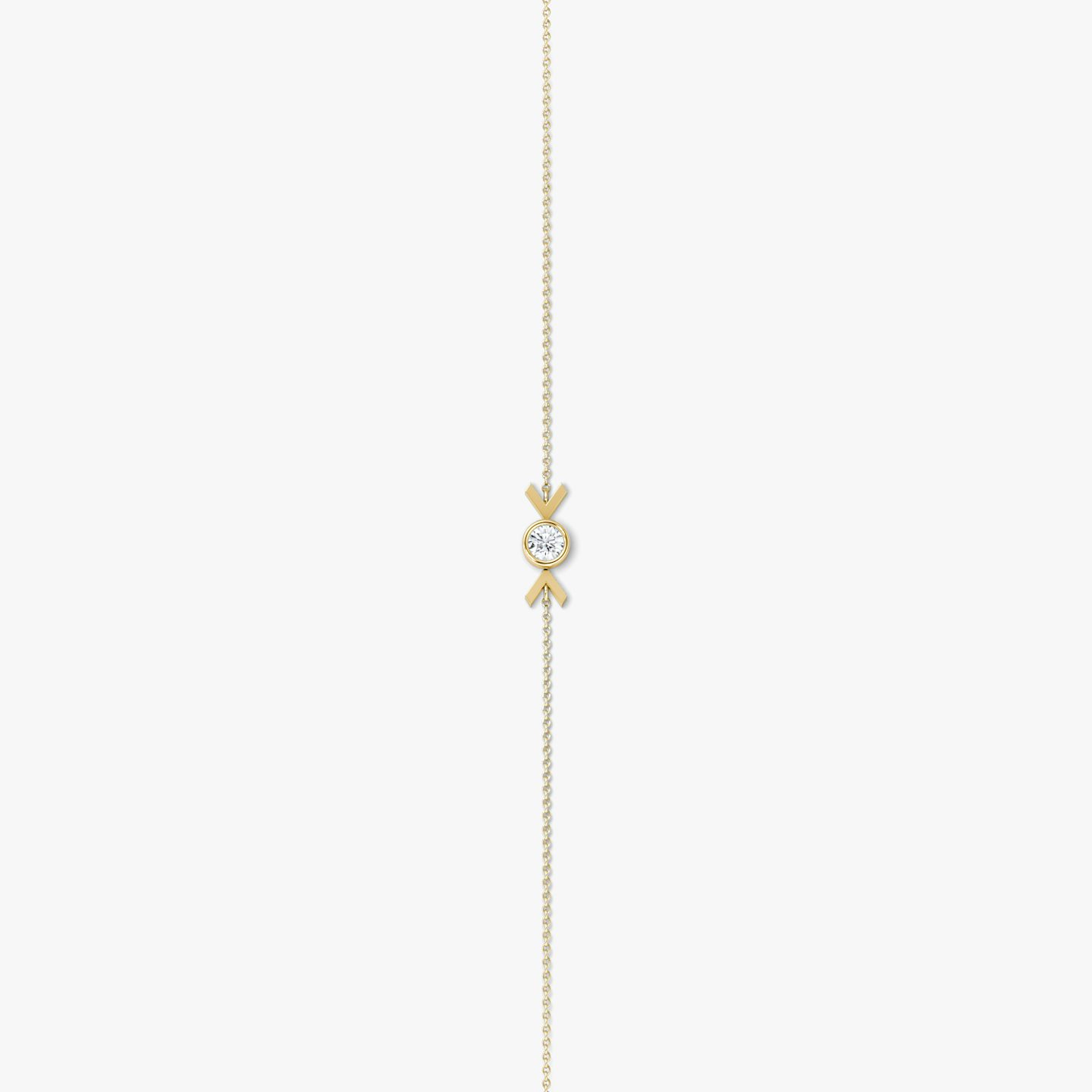 Arrow Bracelet | Round Brilliant | 14k | Yellow Gold | caratWeight: 0.10ct