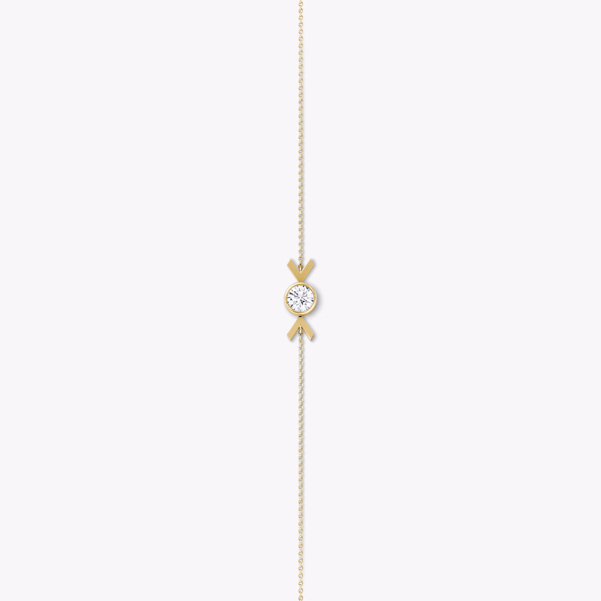 Arrow Bracelet | Round Brilliant | 14k | Yellow Gold | caratWeight: 0.25ct