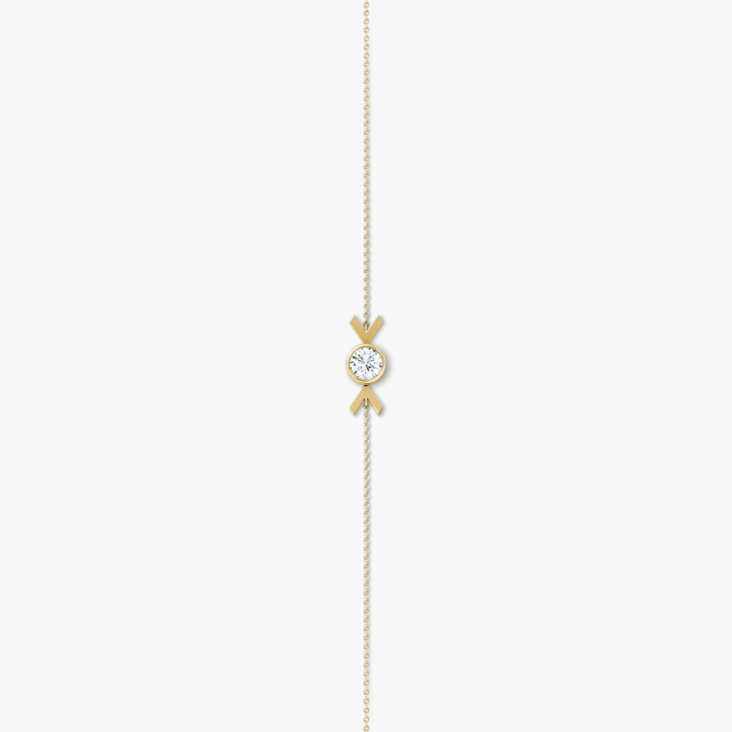 Arrow Bracelet | Round Brilliant | 14k | Yellow Gold | caratWeight: 0.25ct