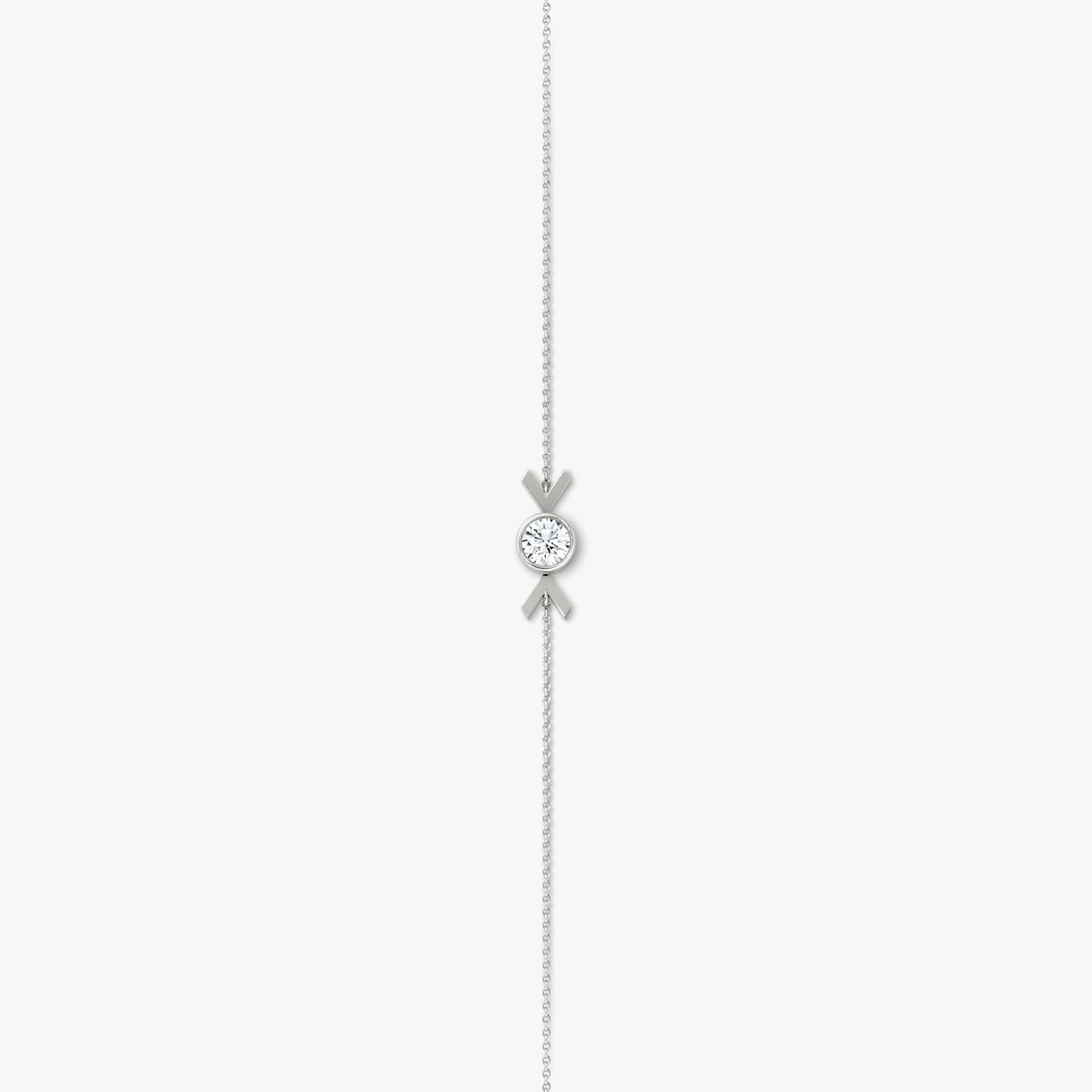 Arrow Bracelet | Round Brilliant | 14k | White Gold | caratWeight: 0.25ct