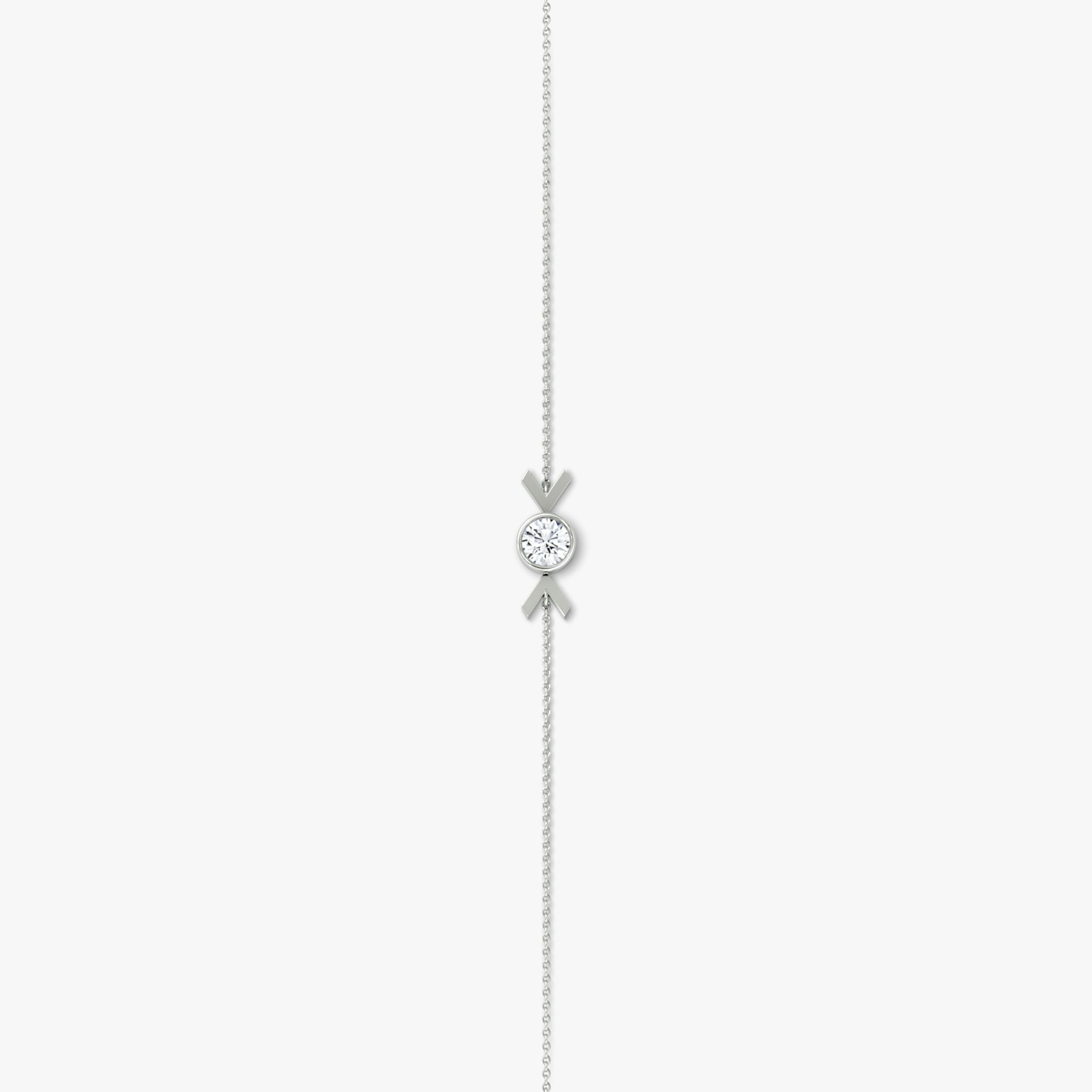 Arrow Bracelet | Round Brilliant | 14k | White Gold | caratWeight: 0.25ct