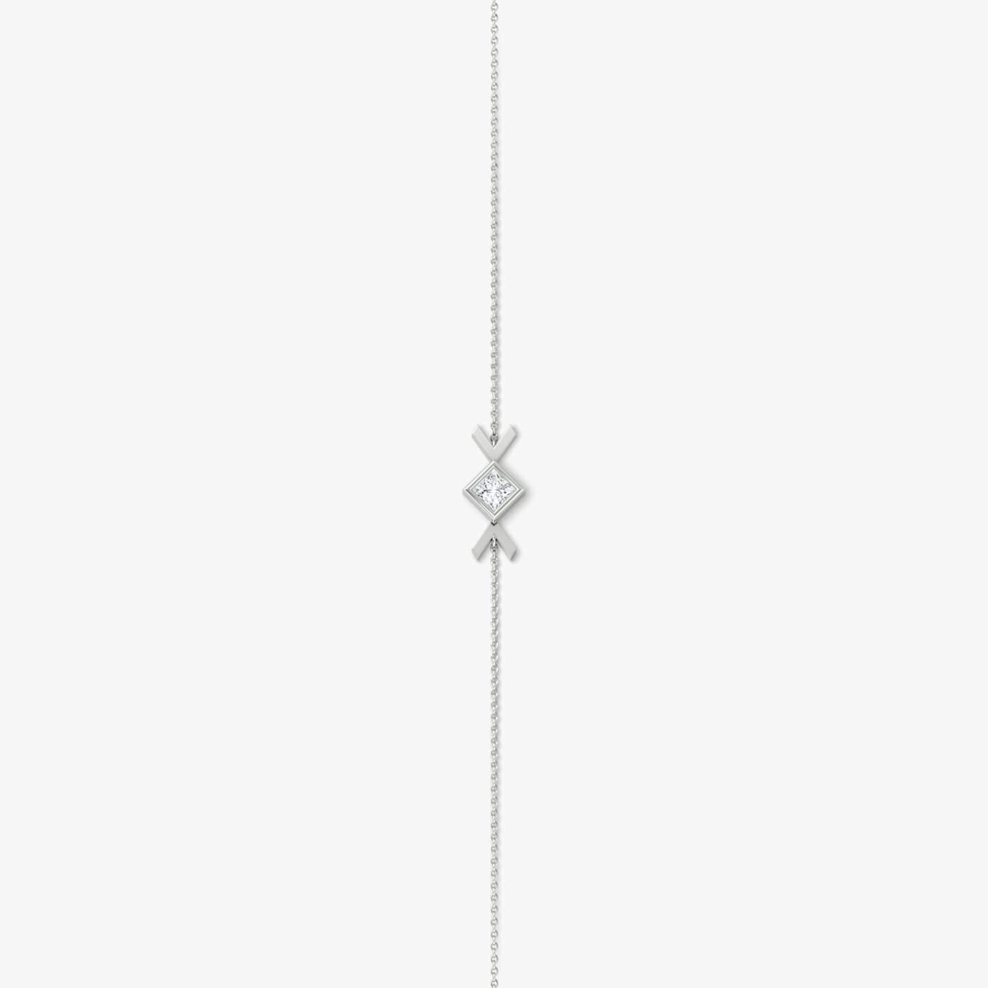 Arrow Bracelet | Princess | 14k | White Gold | caratWeight: 0.15ct
