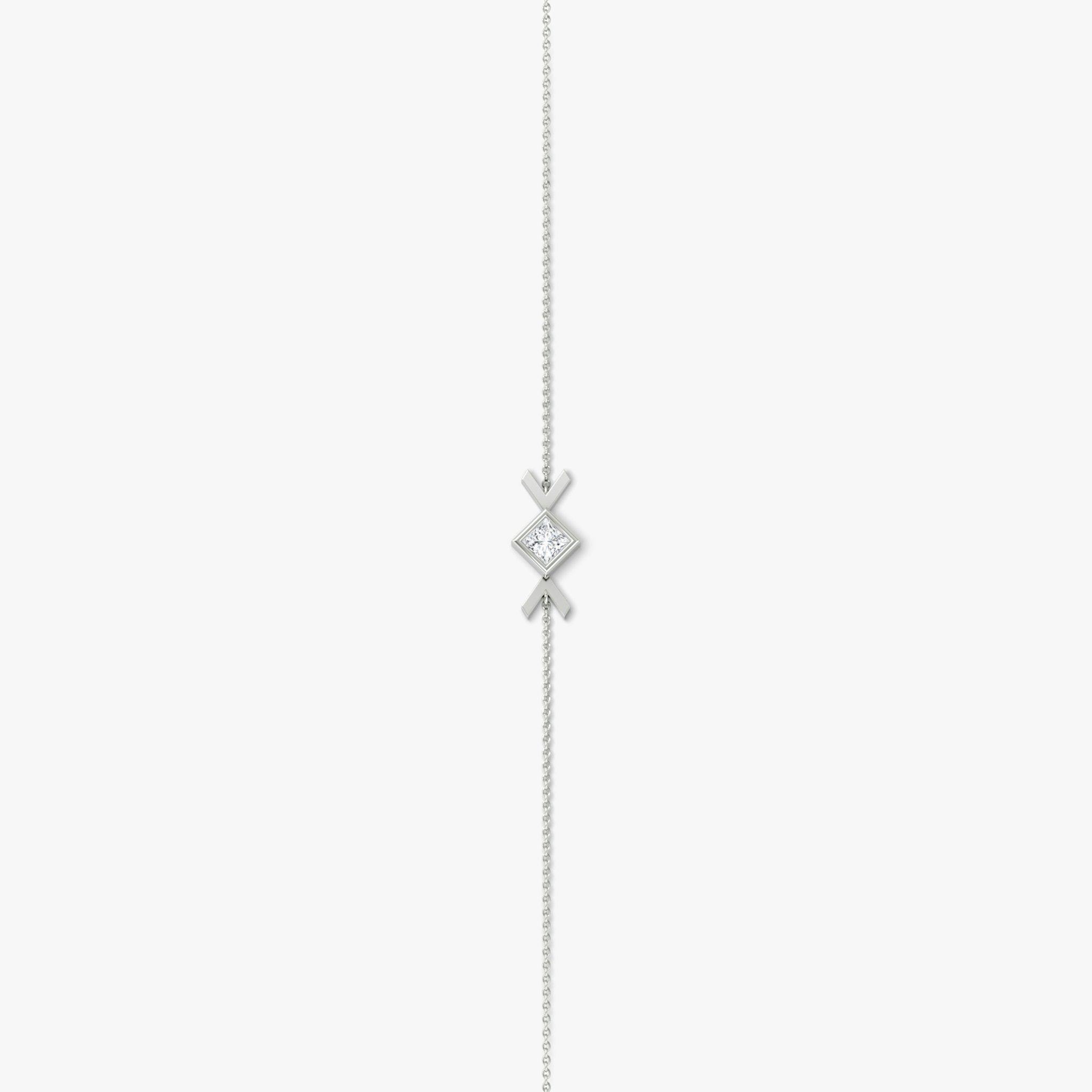 Arrow Bracelet | Princess | 14k | White Gold | caratWeight: 0.15ct