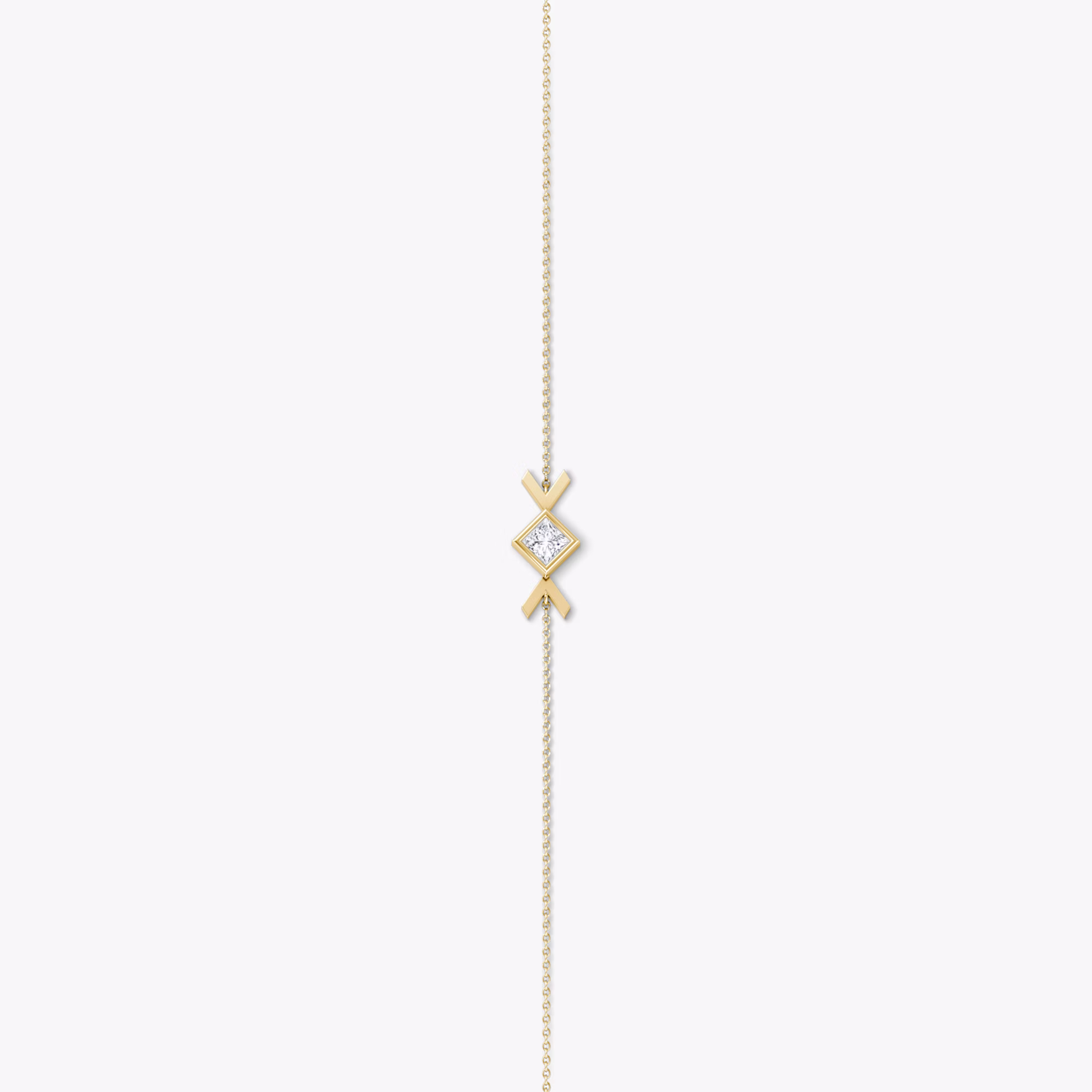 Arrow Bracelet | Princess | 14k | Yellow Gold | caratWeight: 0.15ct