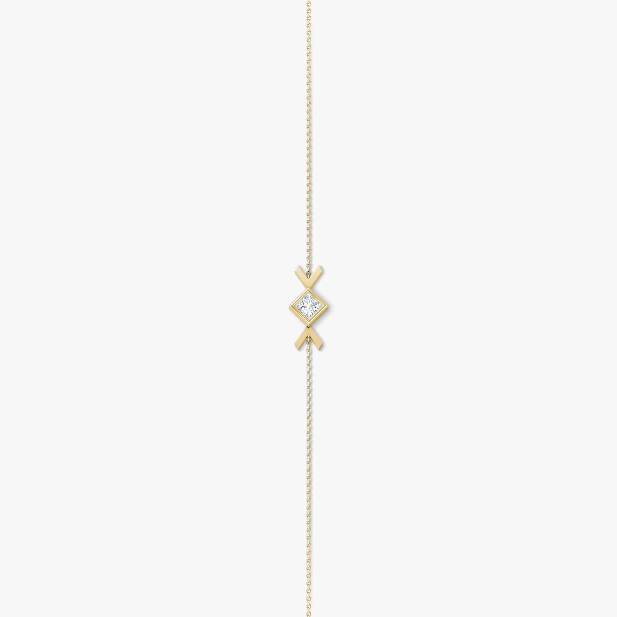 Arrow Bracelet | Princess | 14k | Yellow Gold | caratWeight: 0.15ct