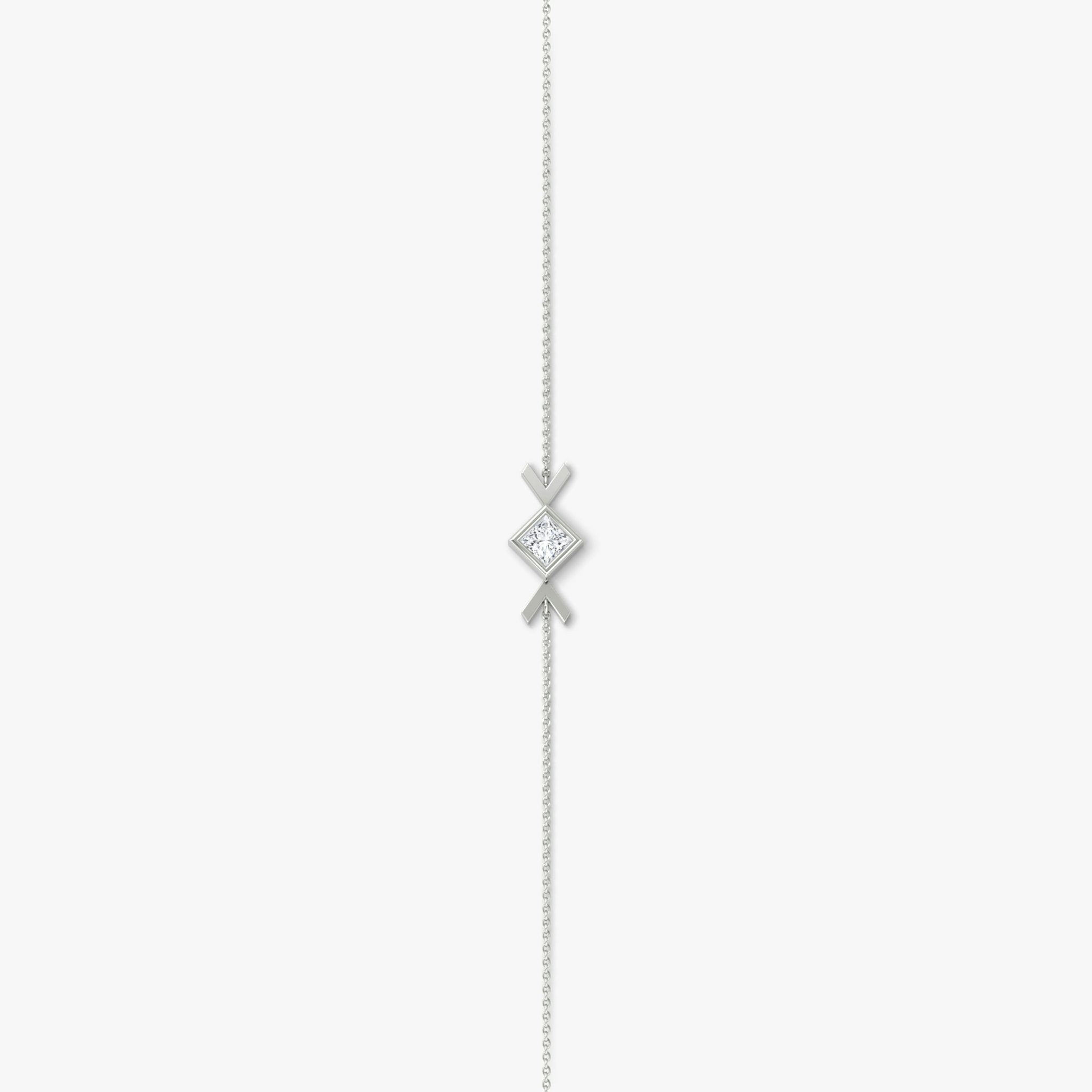 Arrow Bracelet | Princess | 14k | White Gold | caratWeight: 0.25ct