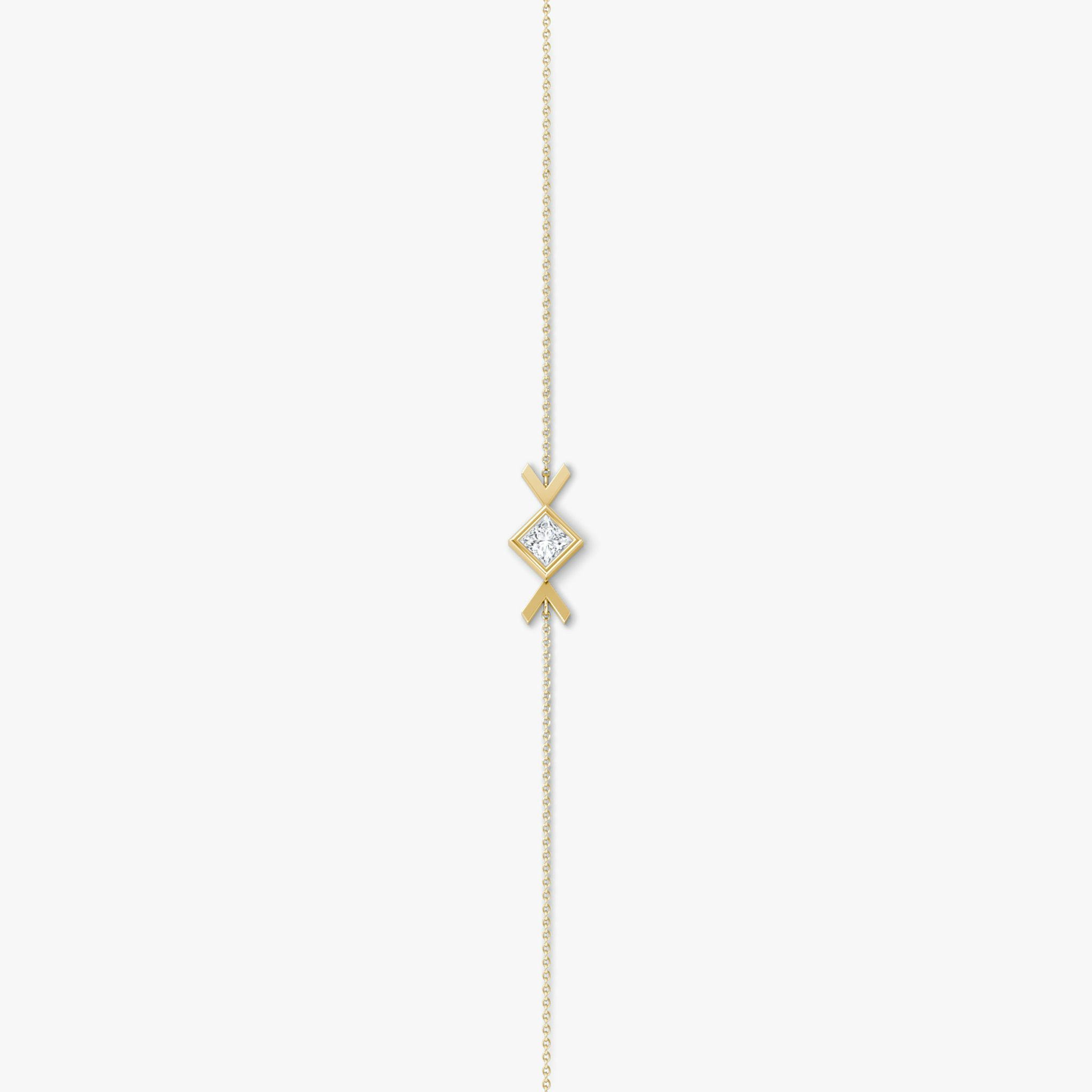 Arrow Bracelet | Princess | 14k | Yellow Gold | caratWeight: 0.25ct