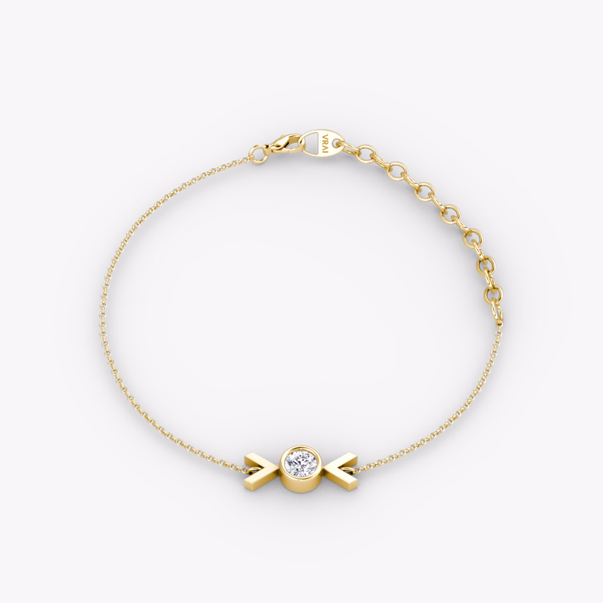 Arrow Bracelet | Round Brilliant | 14k | Yellow Gold | caratWeight: 0.10ct