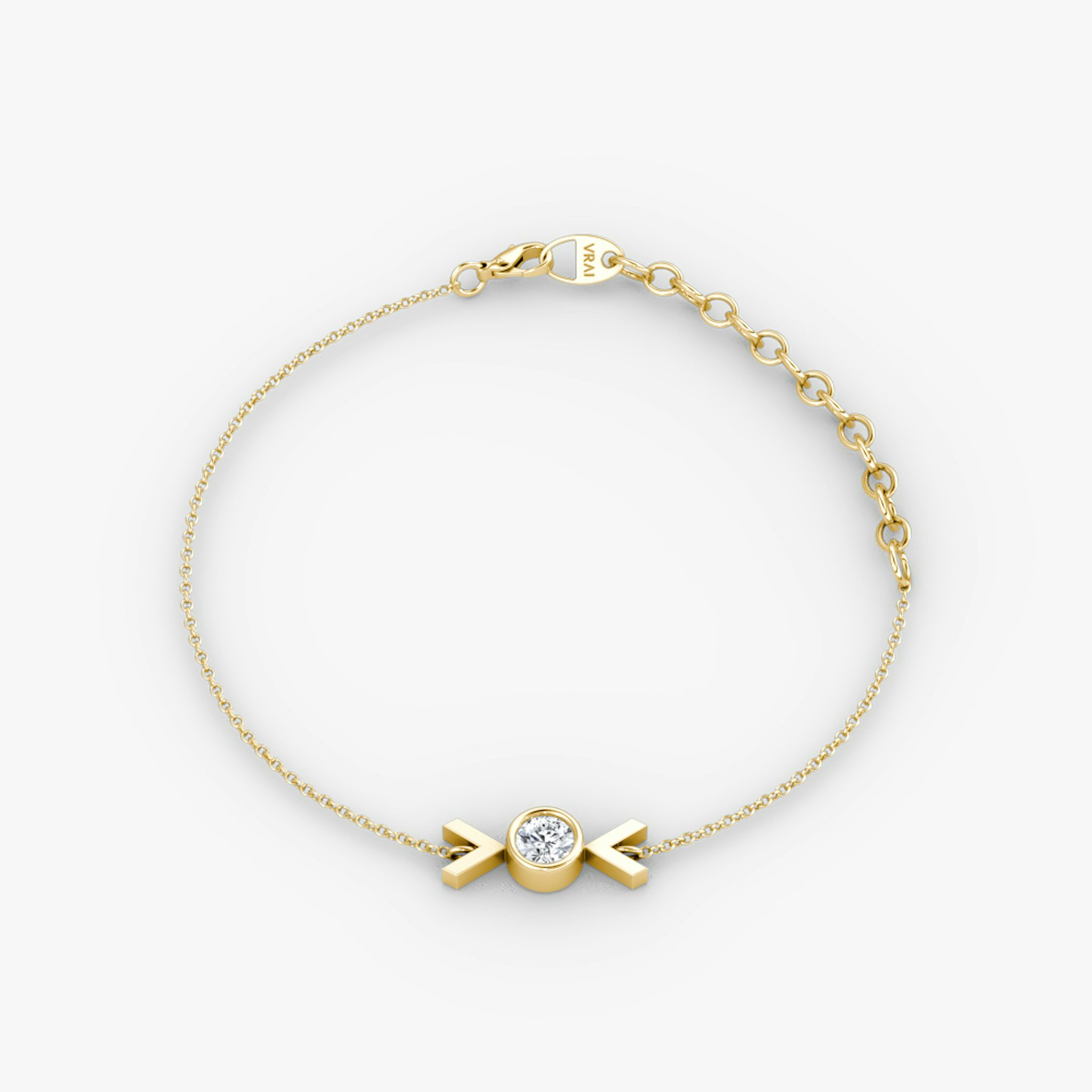 Arrow Bracelet | Round Brilliant | 14k | Yellow Gold | caratWeight: 0.10ct