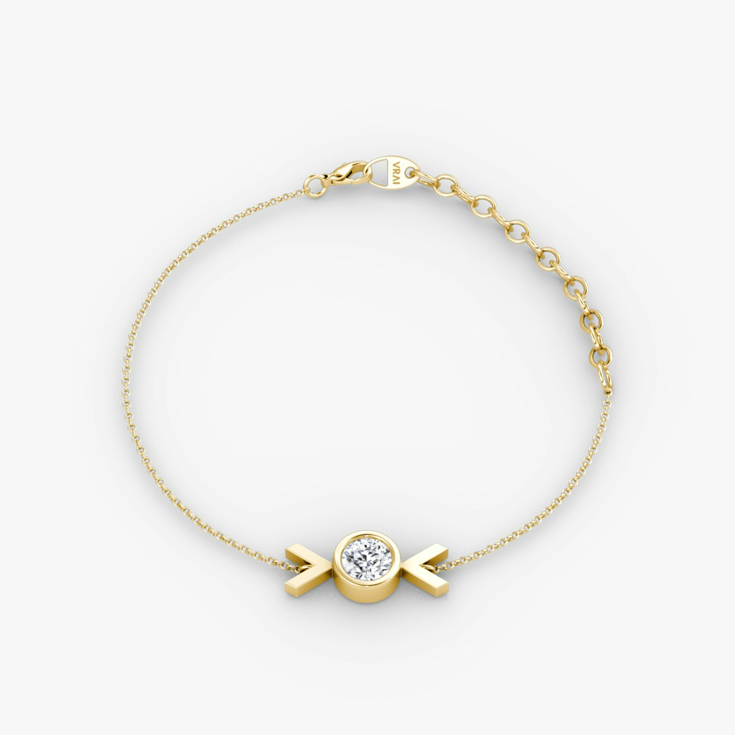 Arrow Bracelet | Round Brilliant | 14k | Yellow Gold | caratWeight: 0.25ct