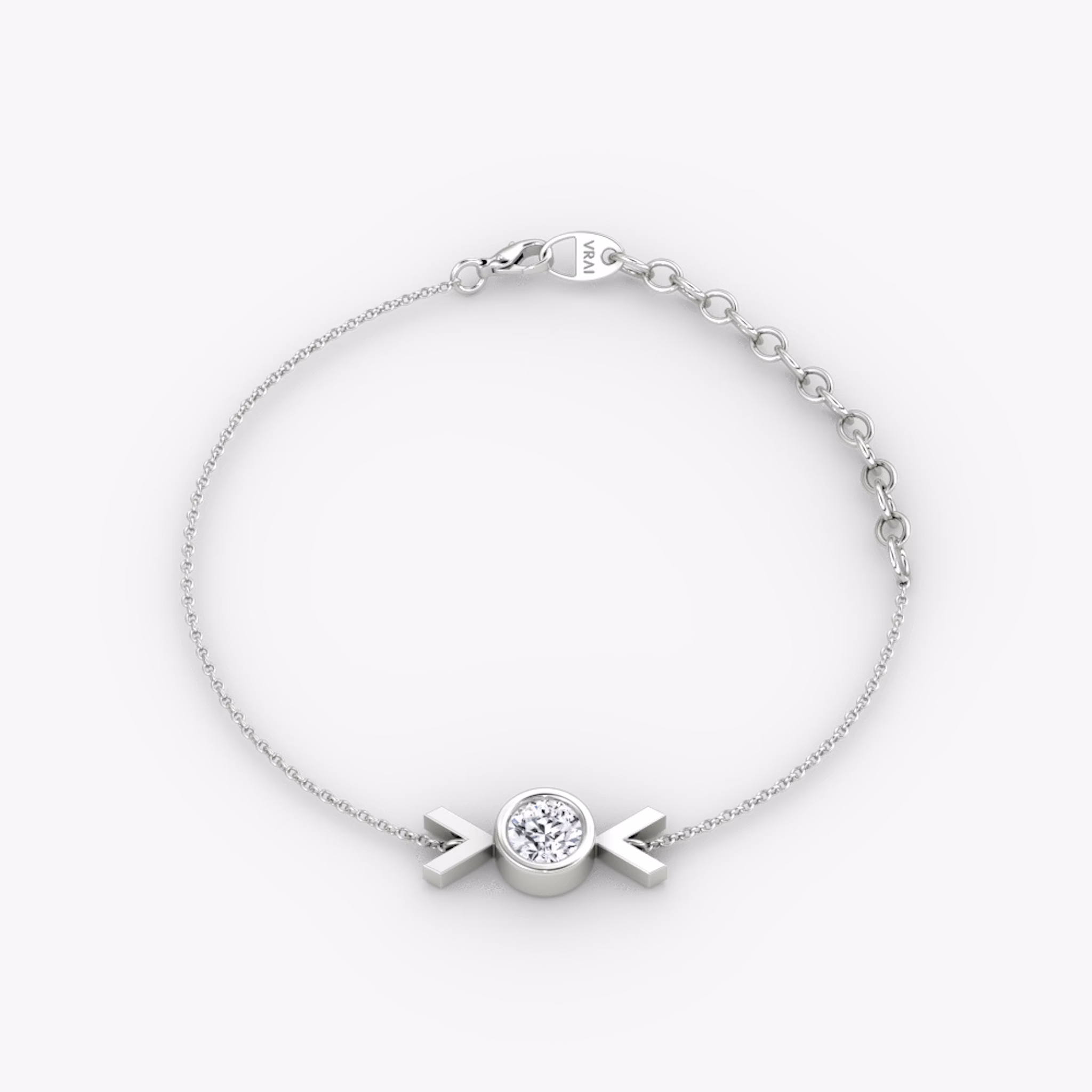 Arrow Bracelet | Round Brilliant | 14k | White Gold | caratWeight: 0.25ct