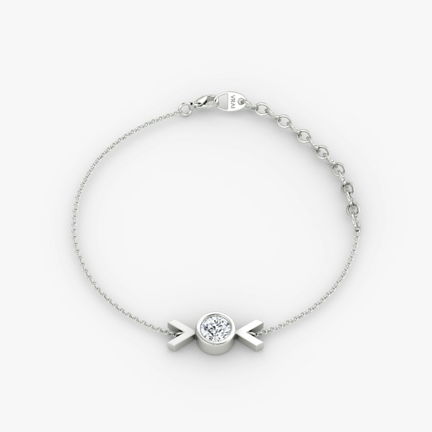 Arrow Bracelet | Round Brilliant | 14k | White Gold | caratWeight: 0.25ct