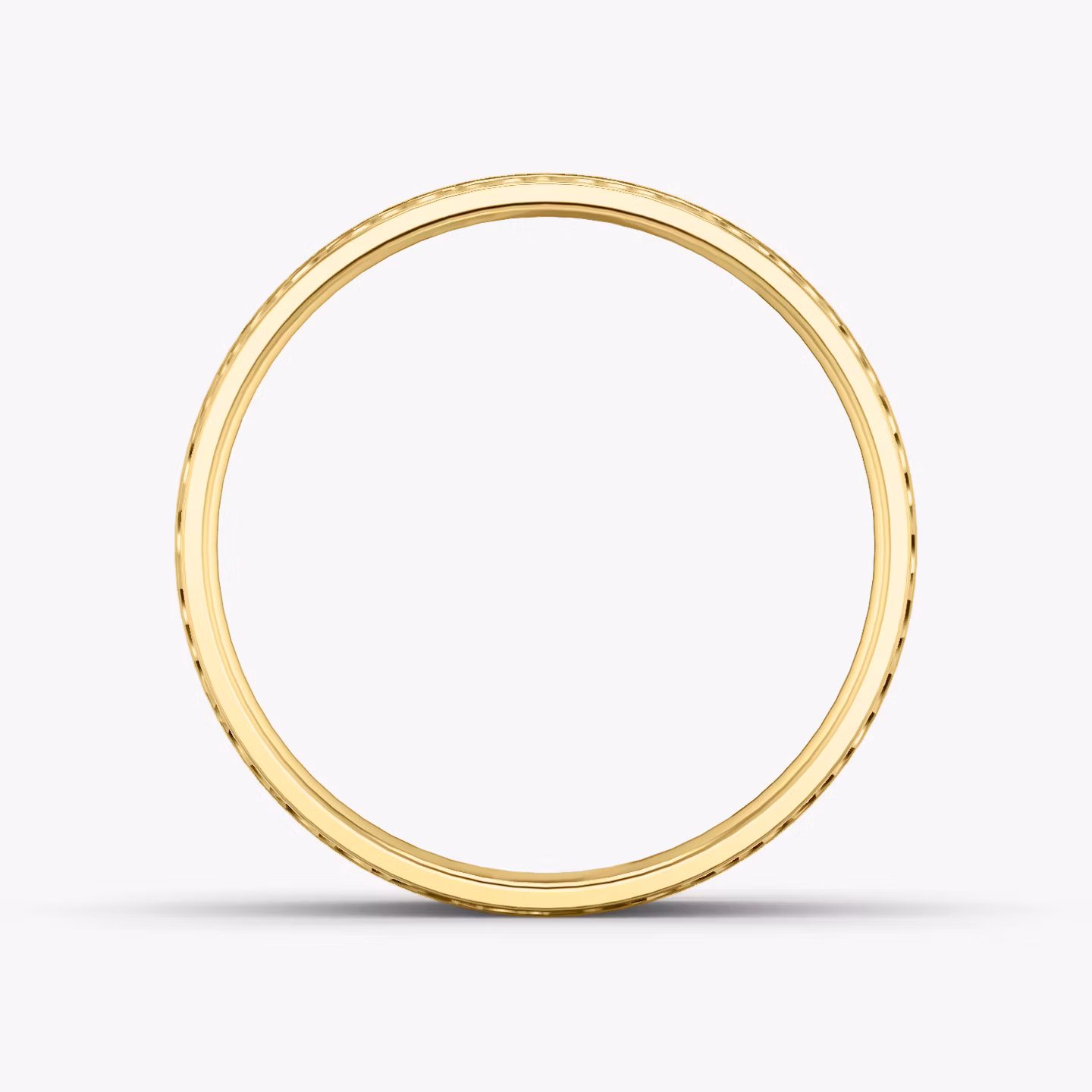 The Hammered Band | 18k | Yellow Gold | bandAccent: Plain | bandWidth: 4.5mm