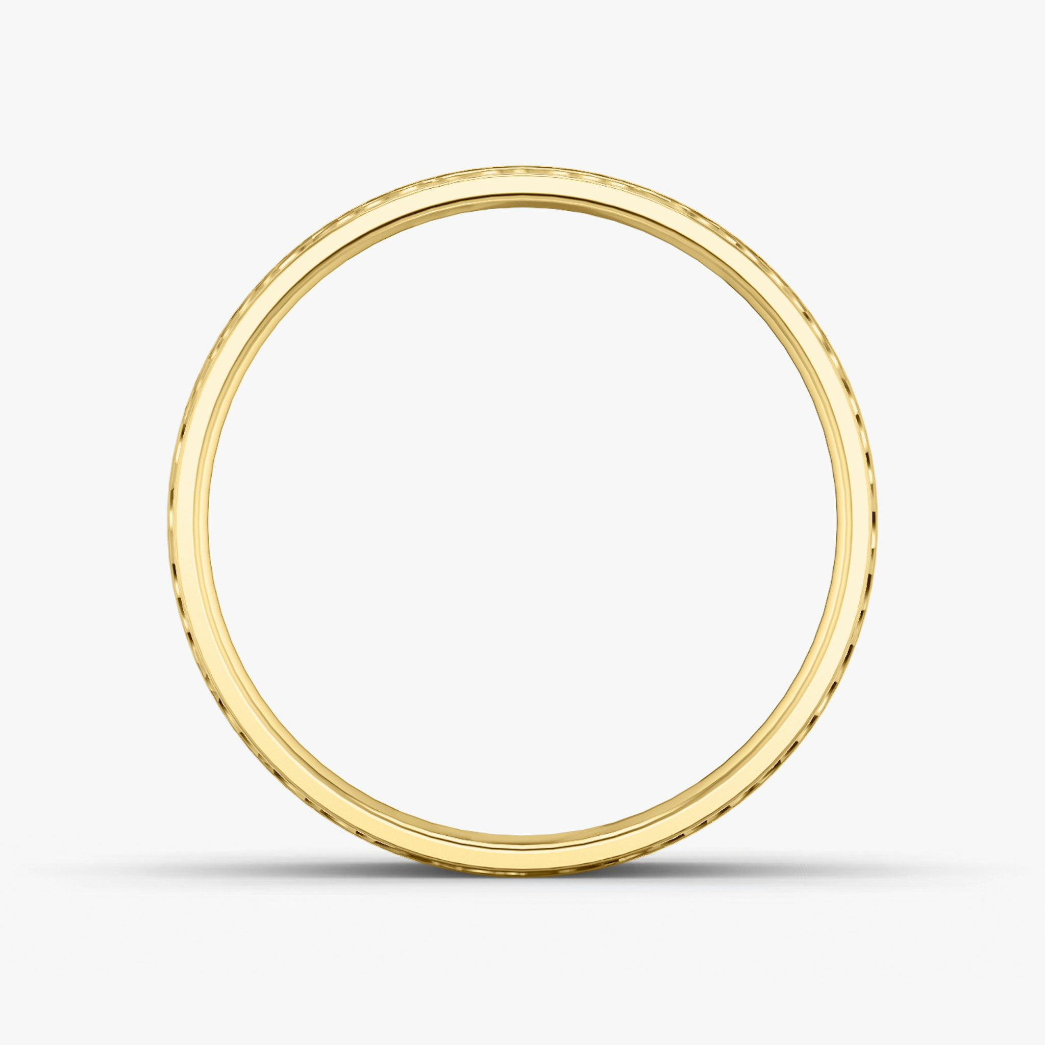 The Hammered Band | 18k | Yellow Gold | bandAccent: Plain | bandWidth: 4.5mm