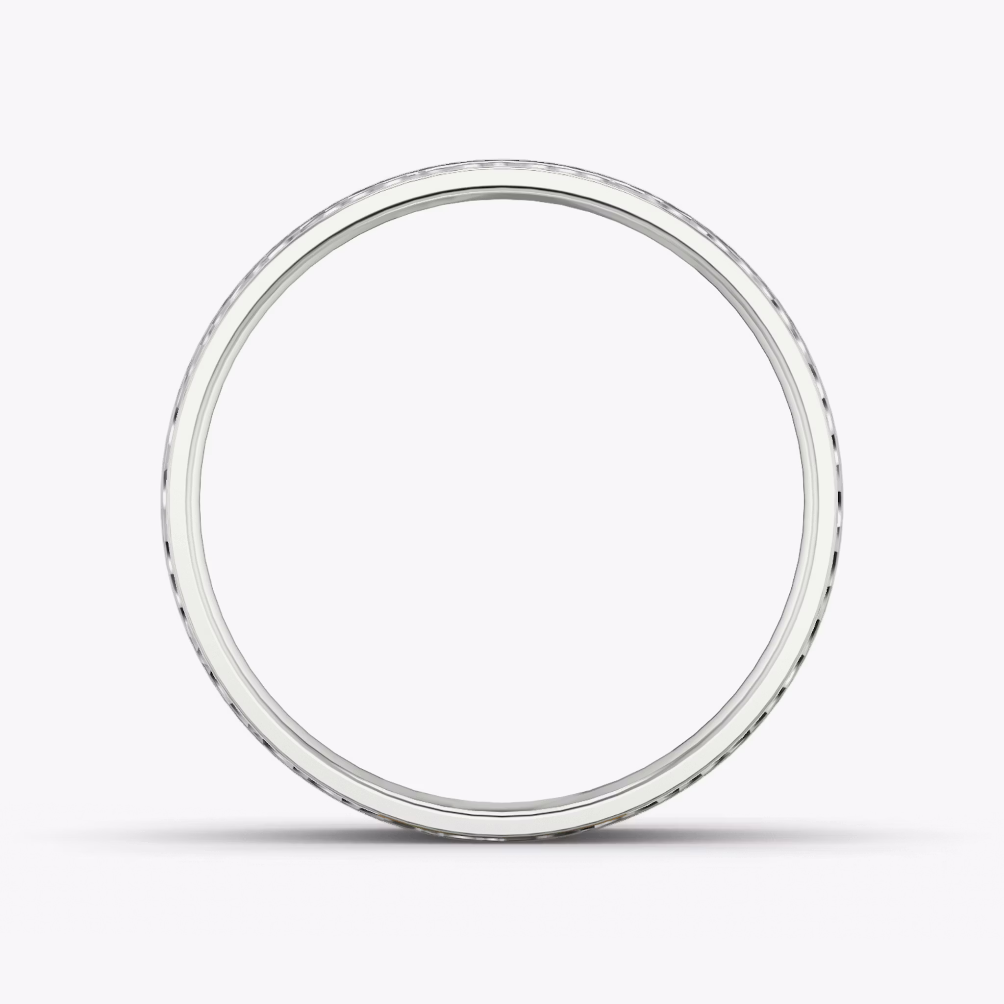 The Hammered Band | Platinum | bandAccent: Plain | bandWidth: 4.5mm