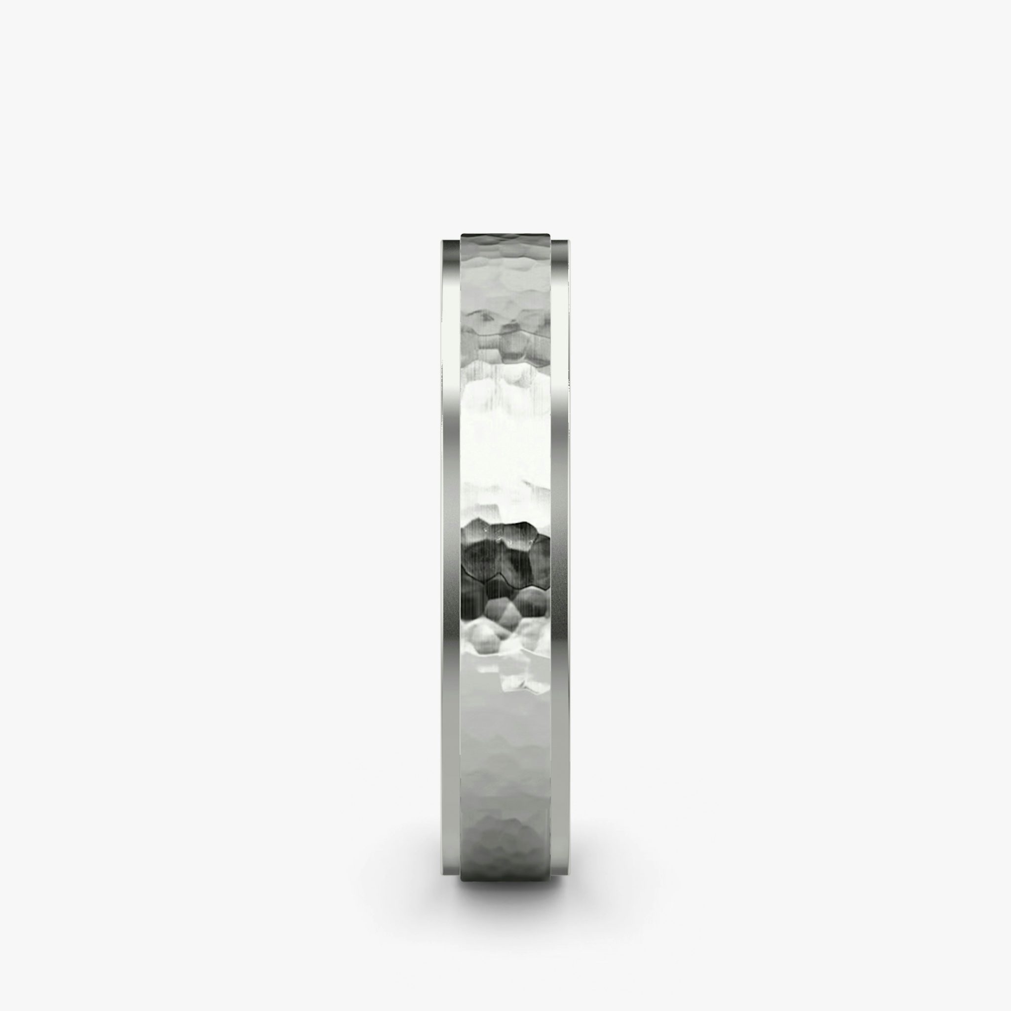 The Hammered Band | Platinum | bandAccent: Plain | bandWidth: 4.5mm