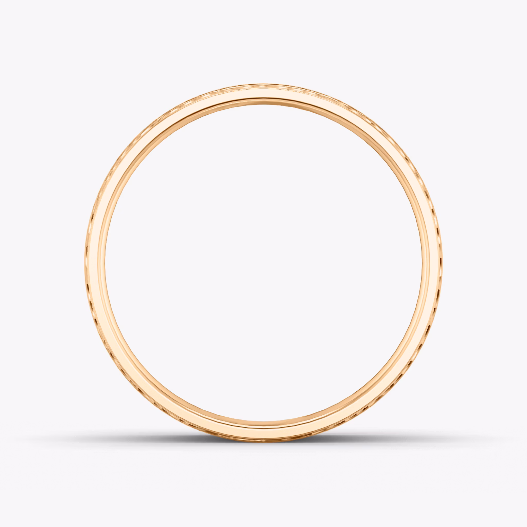 The Hammered Band | 14k | Rose Gold | bandAccent: Plain | bandWidth: 4.5mm