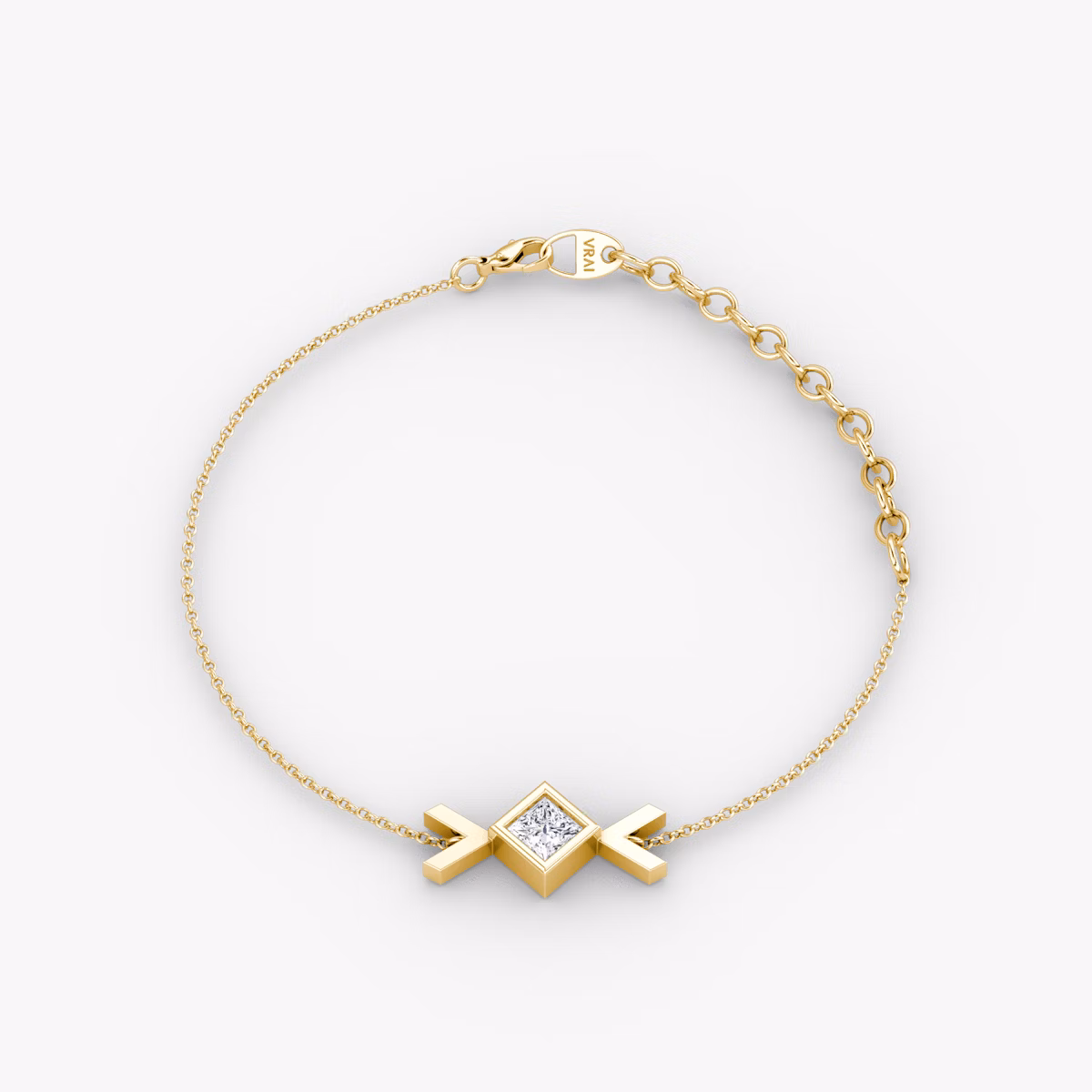 Arrow Bracelet | Princess | 14k | Yellow Gold | caratWeight: 0.15ct