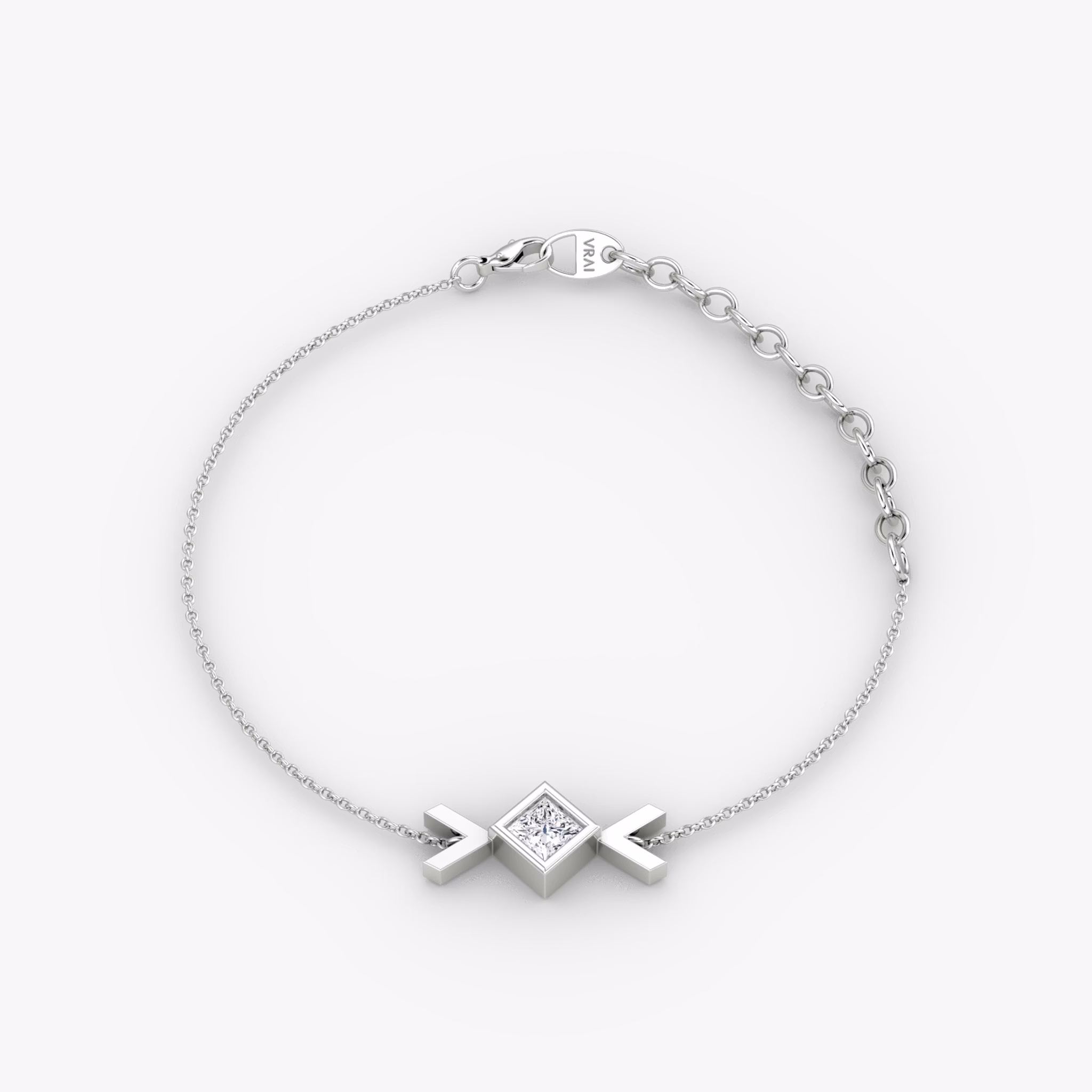 Arrow Bracelet | Princess | 14k | White Gold | caratWeight: 0.15ct