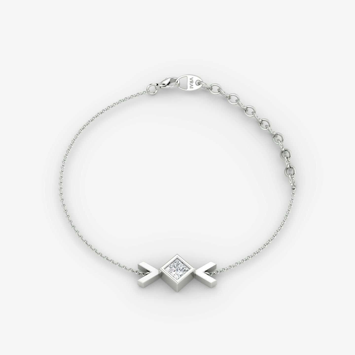 Arrow Bracelet | Princess | 14k | White Gold | caratWeight: 0.15ct