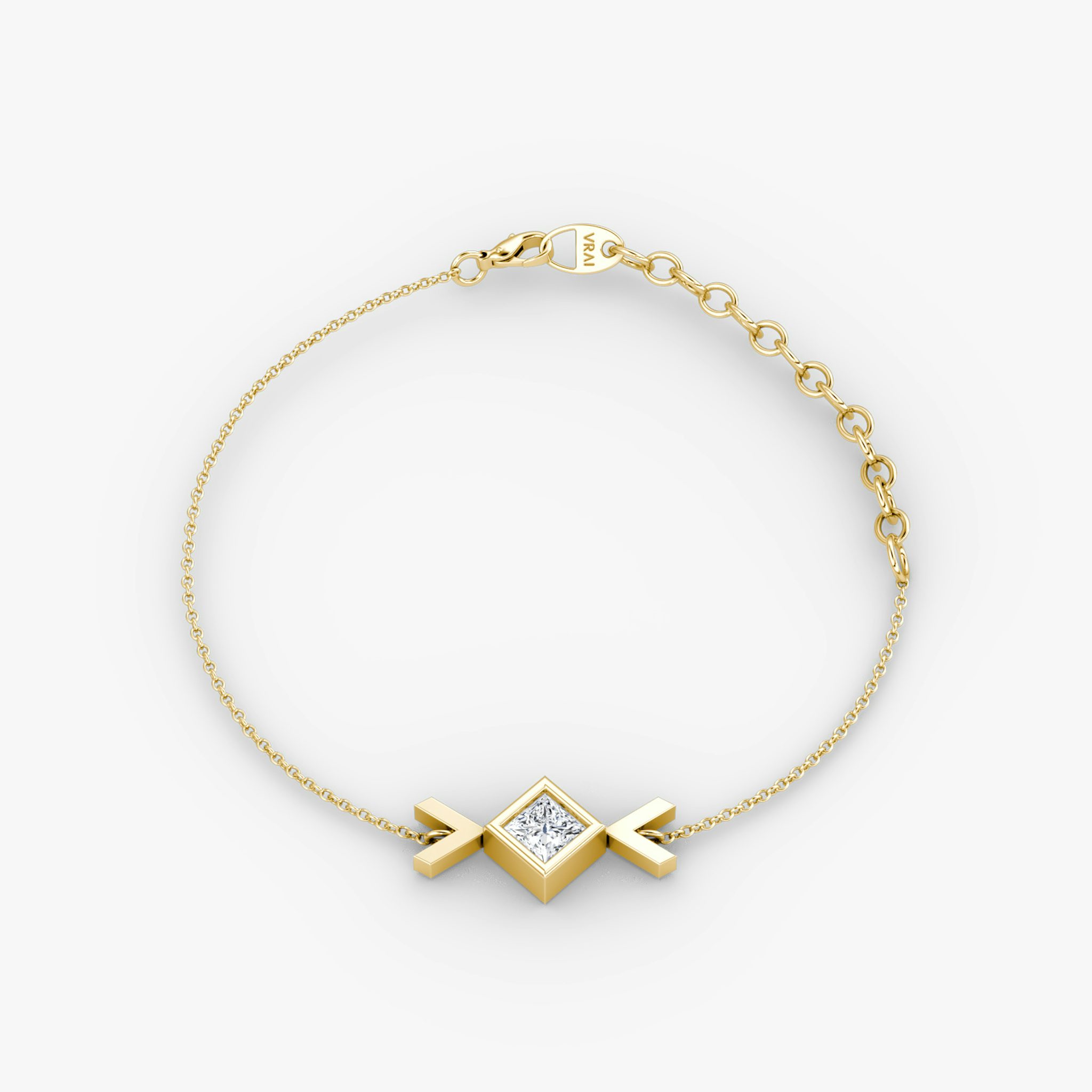 Arrow Bracelet | Princess | 14k | Yellow Gold | caratWeight: 0.25ct