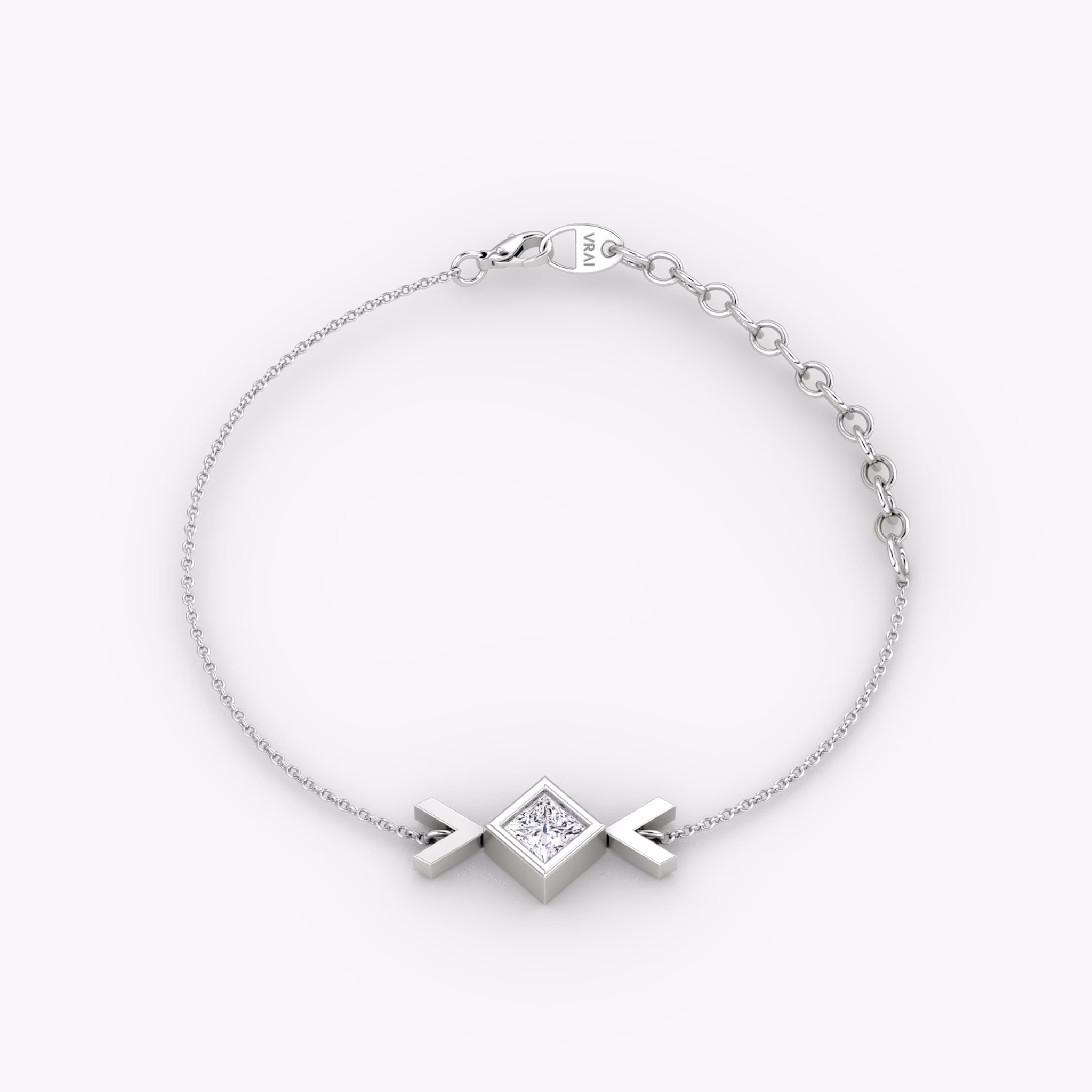 Arrow Bracelet | Princess | 14k | White Gold | caratWeight: 0.25ct