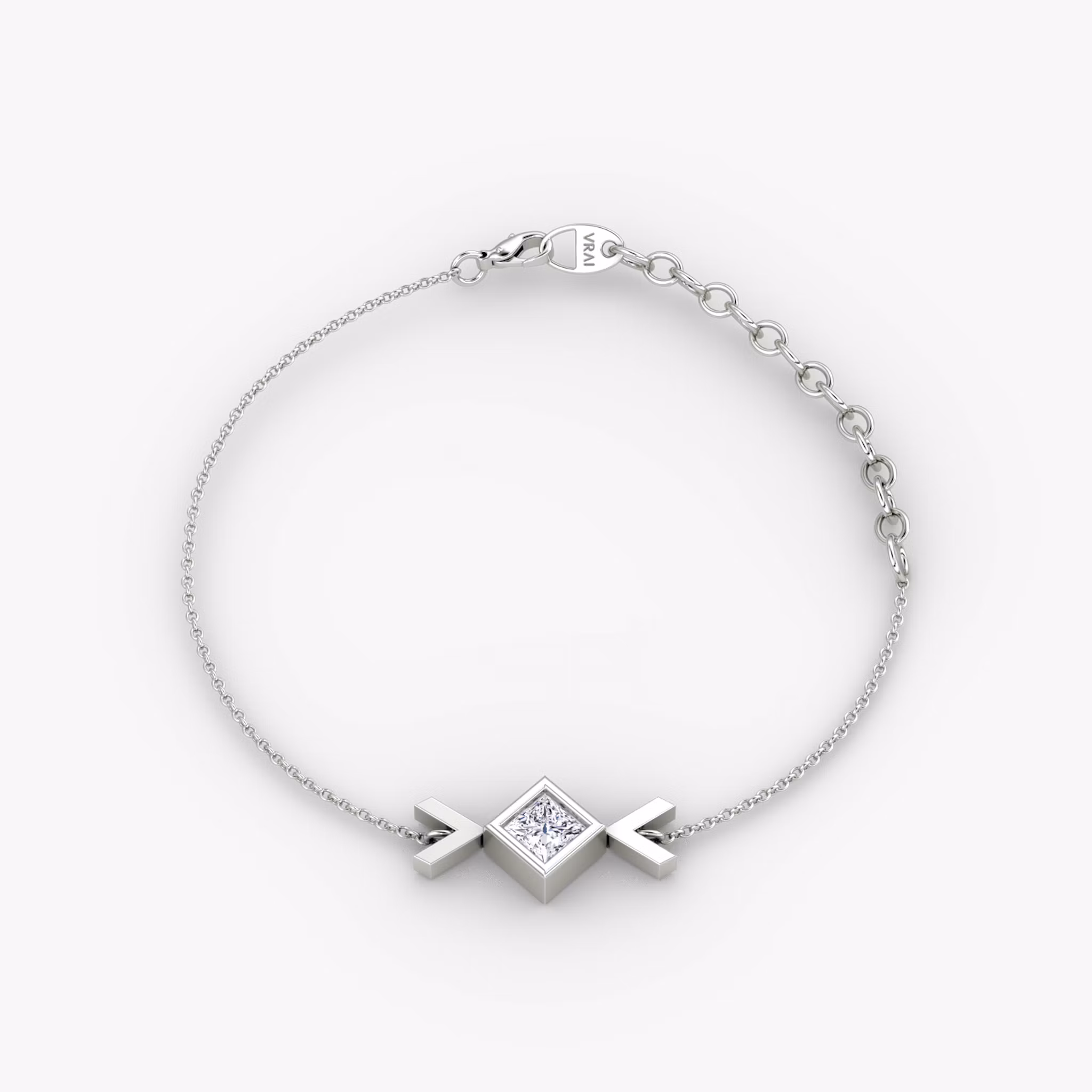 Arrow Armband Princess | White Gold