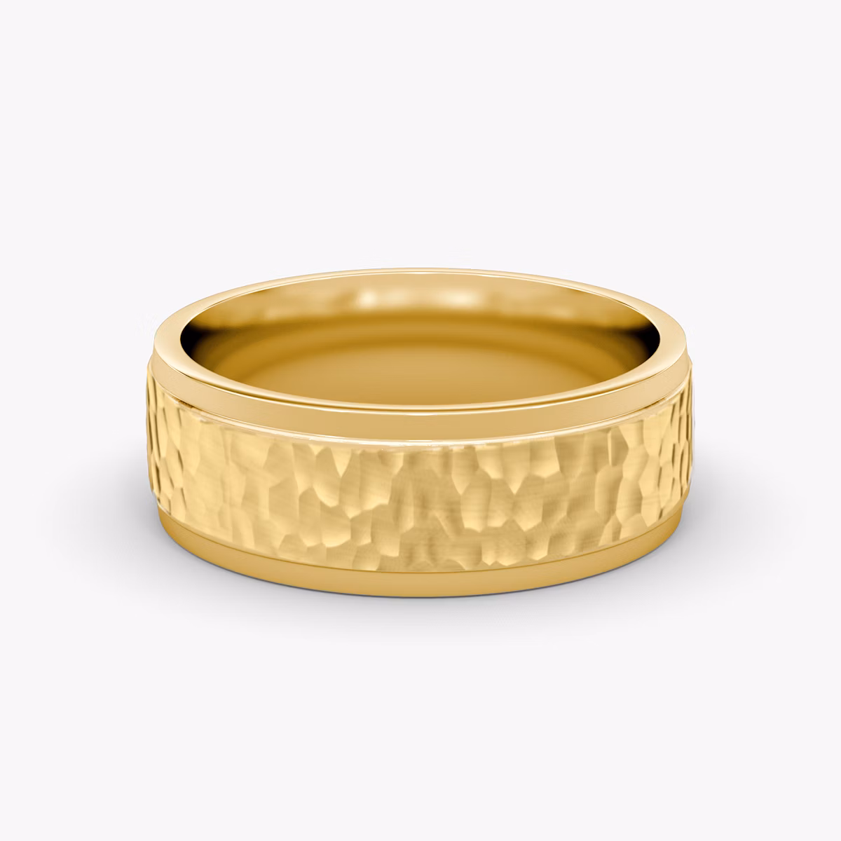 Hammered Ehering | 18k | Gelbgold | bandWidth: 7.5mm