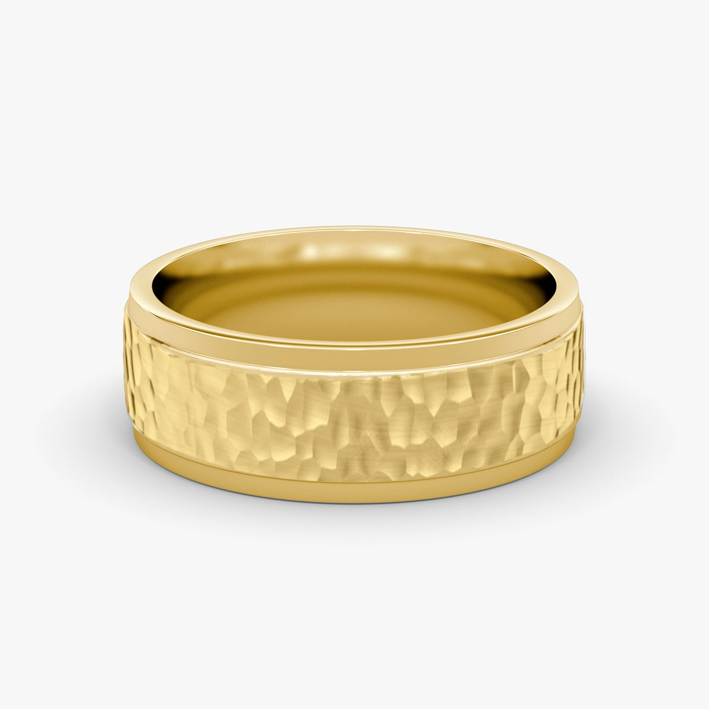 The Hammered Band | 18k | Yellow Gold | bandWidth: 7.5mm