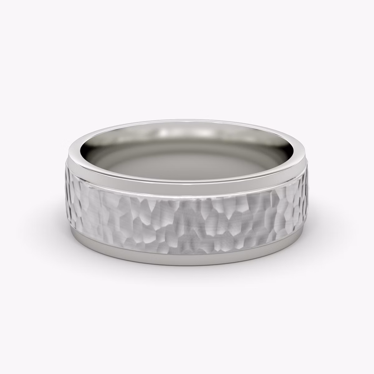 La Alianza Hammered | 18k | Oro blanco | bandWidth: 7.5mm