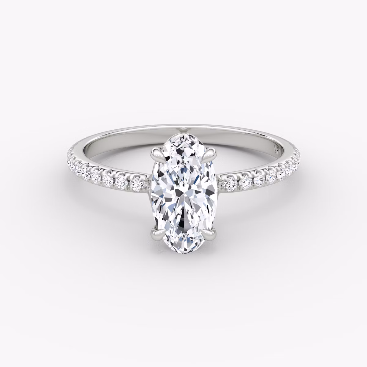 The Signature | Moval | Platinum | bandAccent: Pavé | bandWidth: standard | excludeFromFeed: null | hiddenHalo: no | diamondOrientation: vertical | caratWeight: other