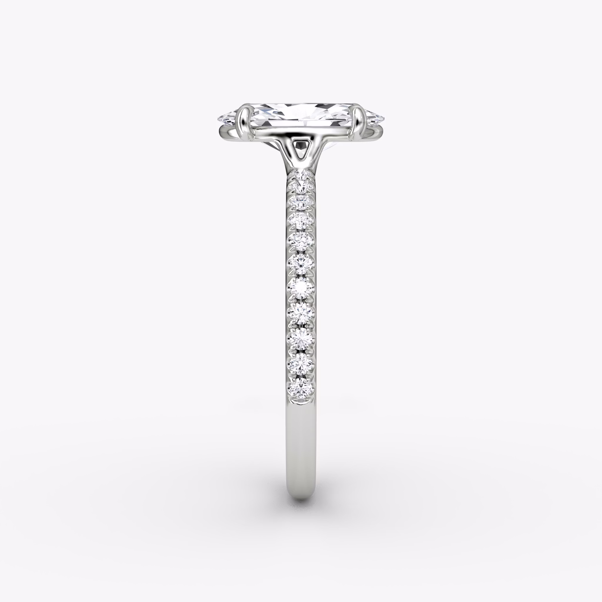 The Signature | Moval | Platinum | bandAccent: Pavé | bandWidth: standard | excludeFromFeed: null | hiddenHalo: no | diamondOrientation: vertical | caratWeight: other