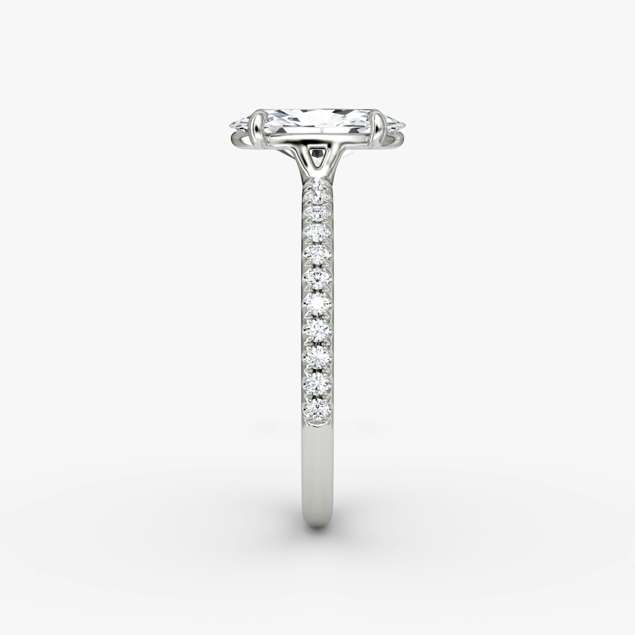 The Signature | Moval | Platinum | bandAccent: Pavé | bandWidth: standard | excludeFromFeed: null | hiddenHalo: no | diamondOrientation: vertical | caratWeight: other