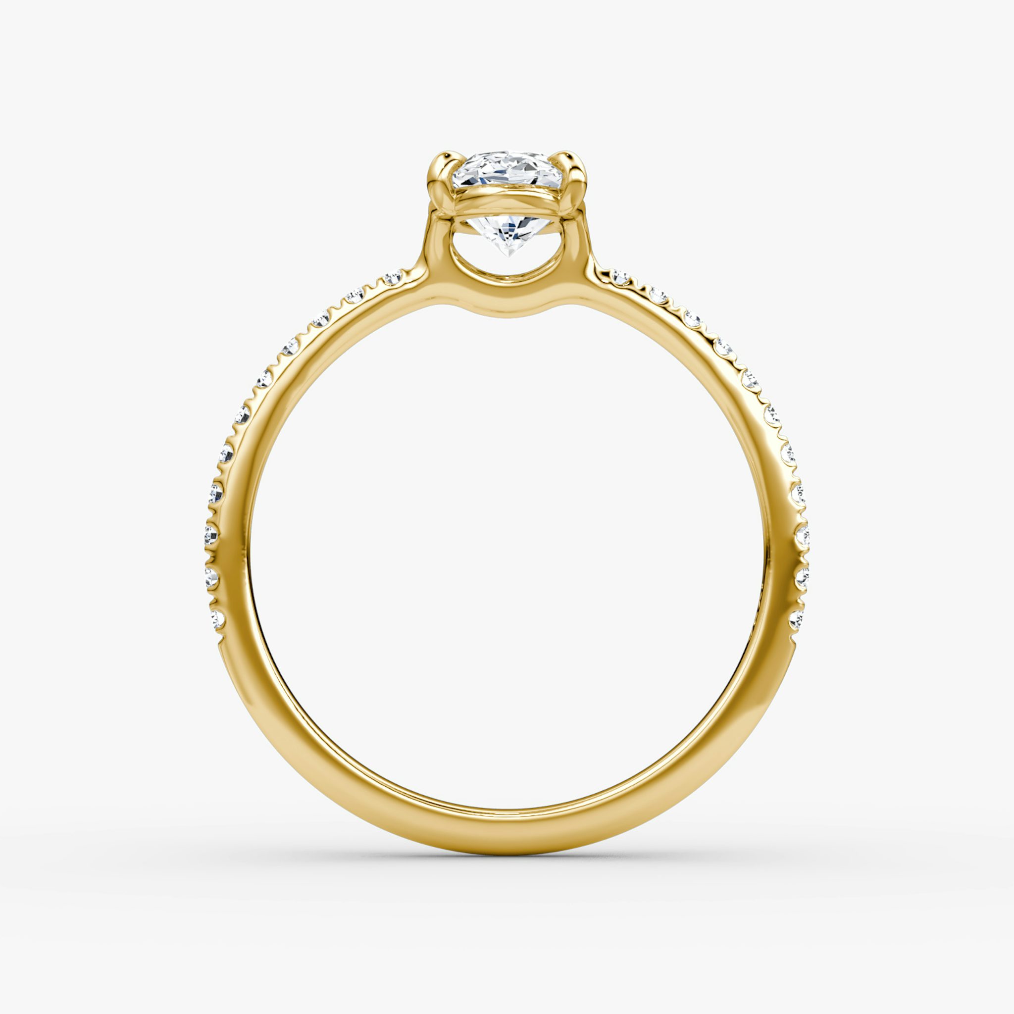 The Signature | Moval | 18k | Yellow Gold | bandAccent: Pavé | bandWidth: standard | excludeFromFeed: null | hiddenHalo: no | diamondOrientation: vertical | caratWeight: other