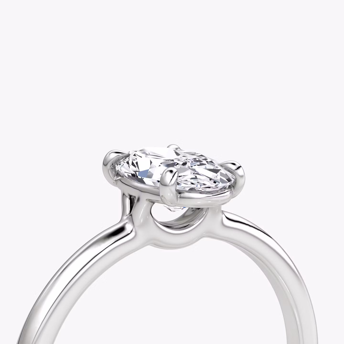 The Signature | Moval | 18k | White Gold | bandAccent: Plain | bandWidth: standard | excludeFromFeed: null | hiddenHalo: no | diamondOrientation: vertical | caratWeight: other